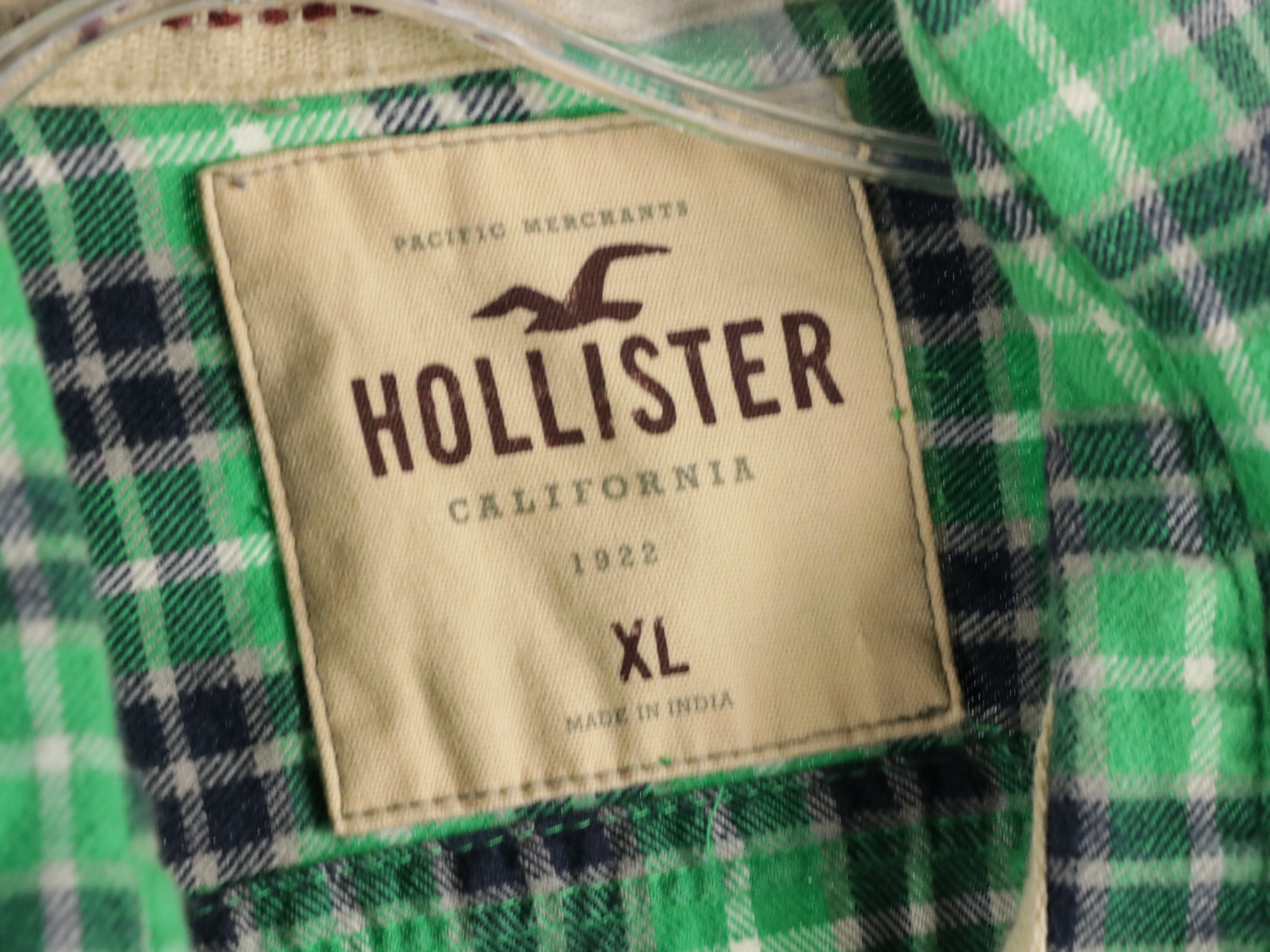 Men's Hollister and Tommy Hilfiger Colorful Flannel Shirts