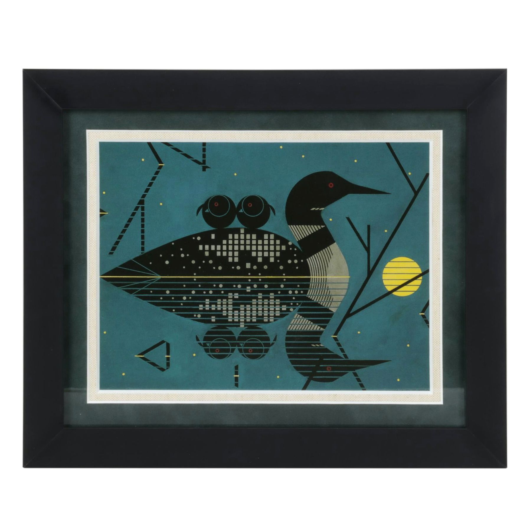 Offset Lithograph After Charley Harper "Clair de Loon", 1992
