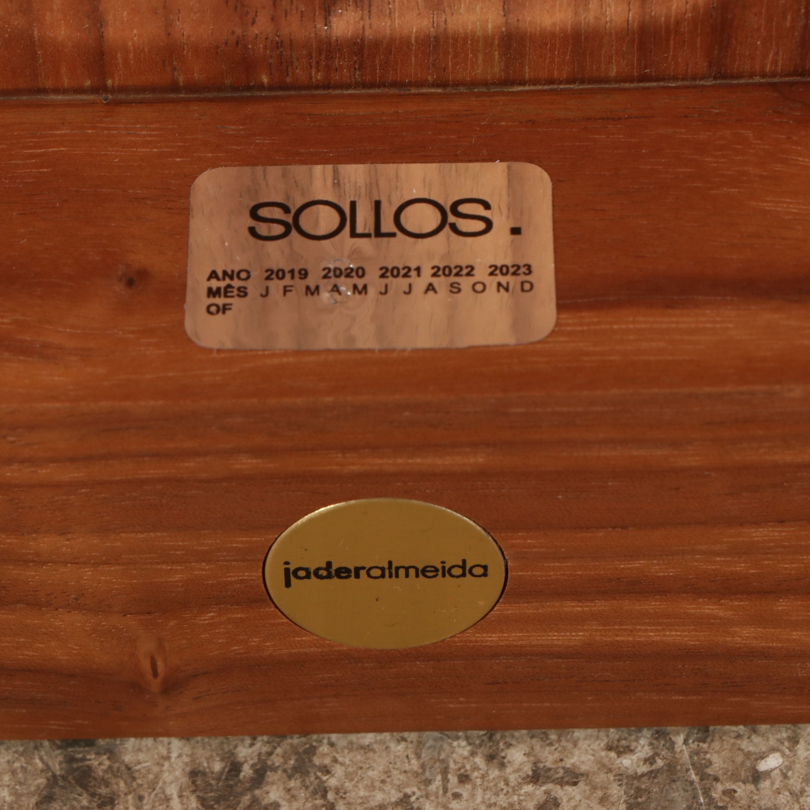 Set of Eight Jader Almeida Mid Century Modern Style Woven Back "Malha" Chairs