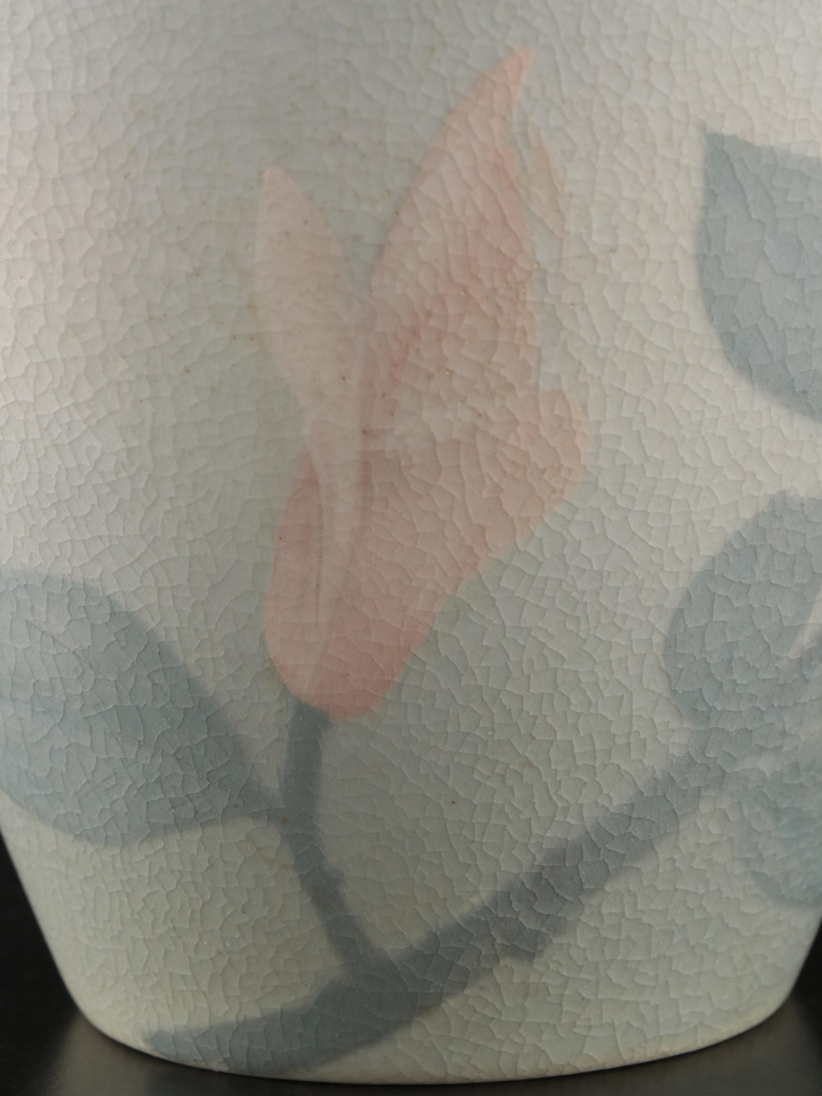 Rookwood Pottery Matte Glaze Floral Vellum Vase, 1906