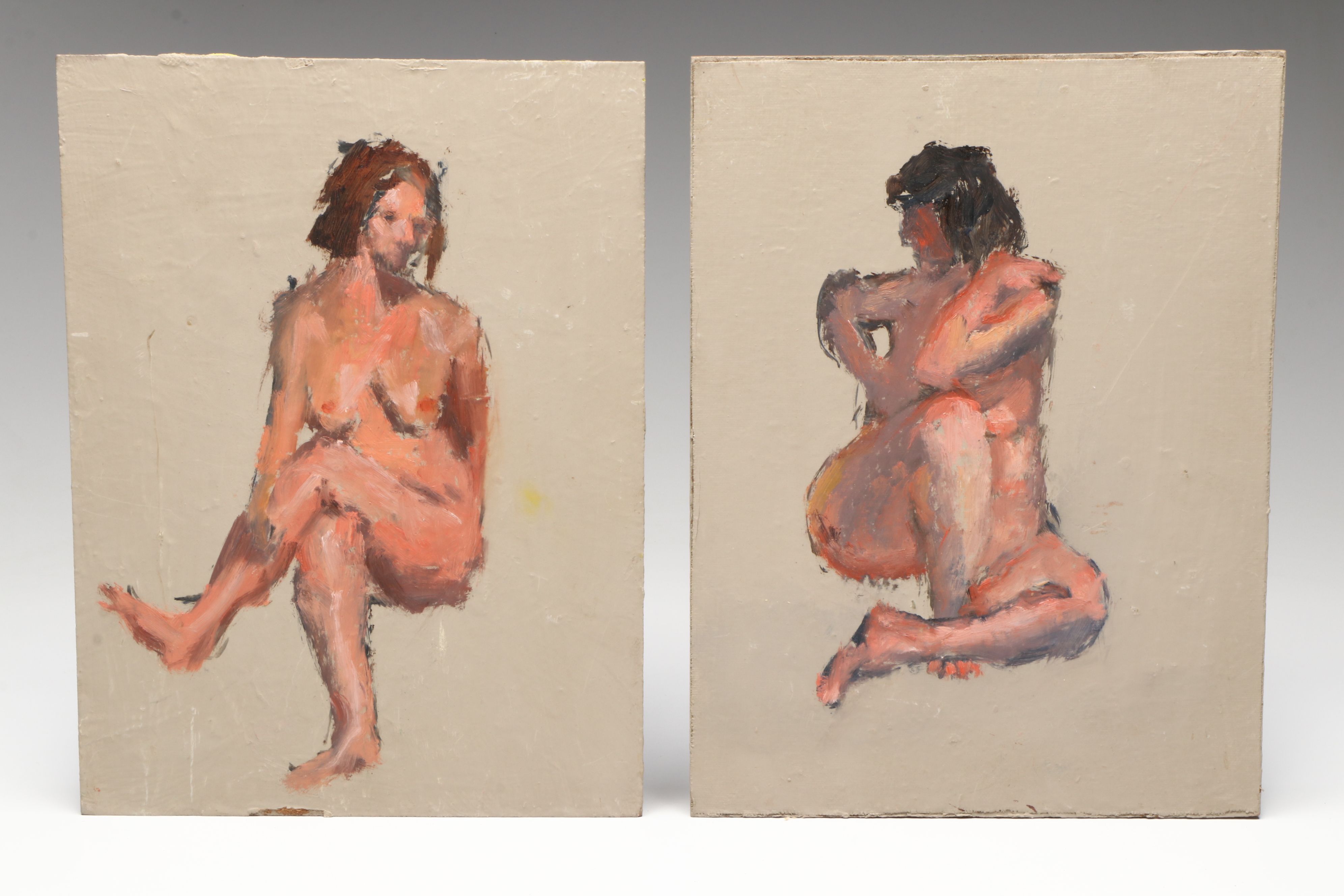Richard Stalter Nude Figure Study Oil Paintings