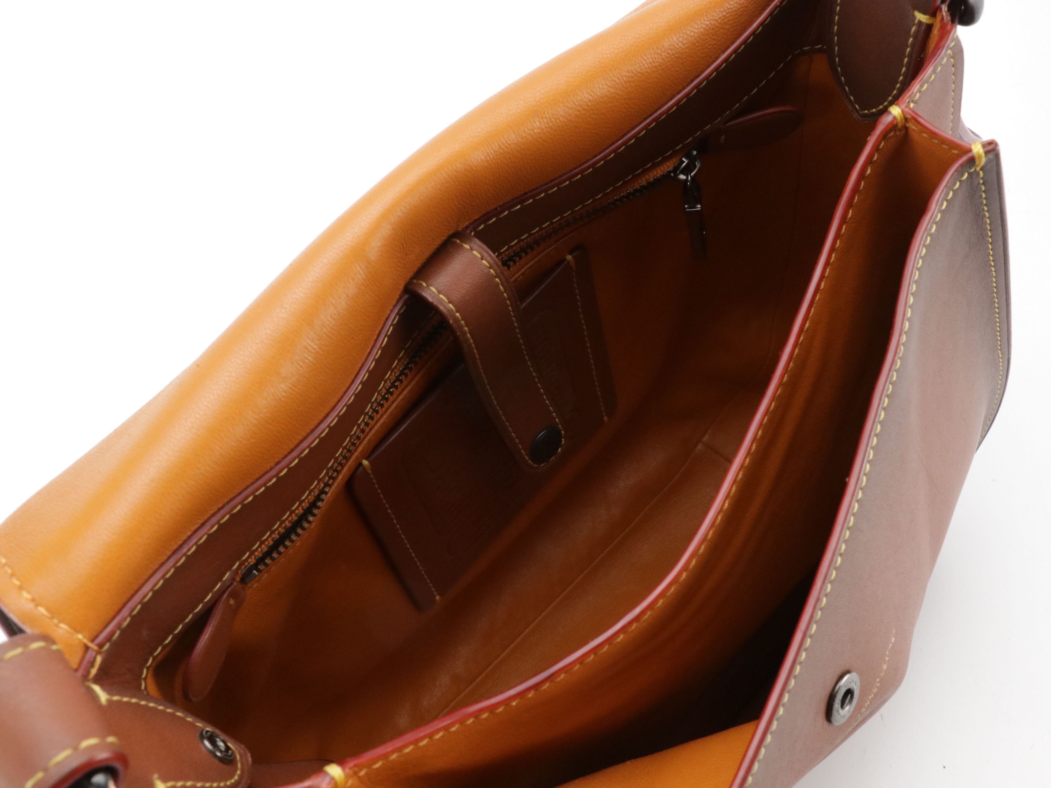 Coach Leather 1941 Saddle Bag Brown Glove Tanned, With Box