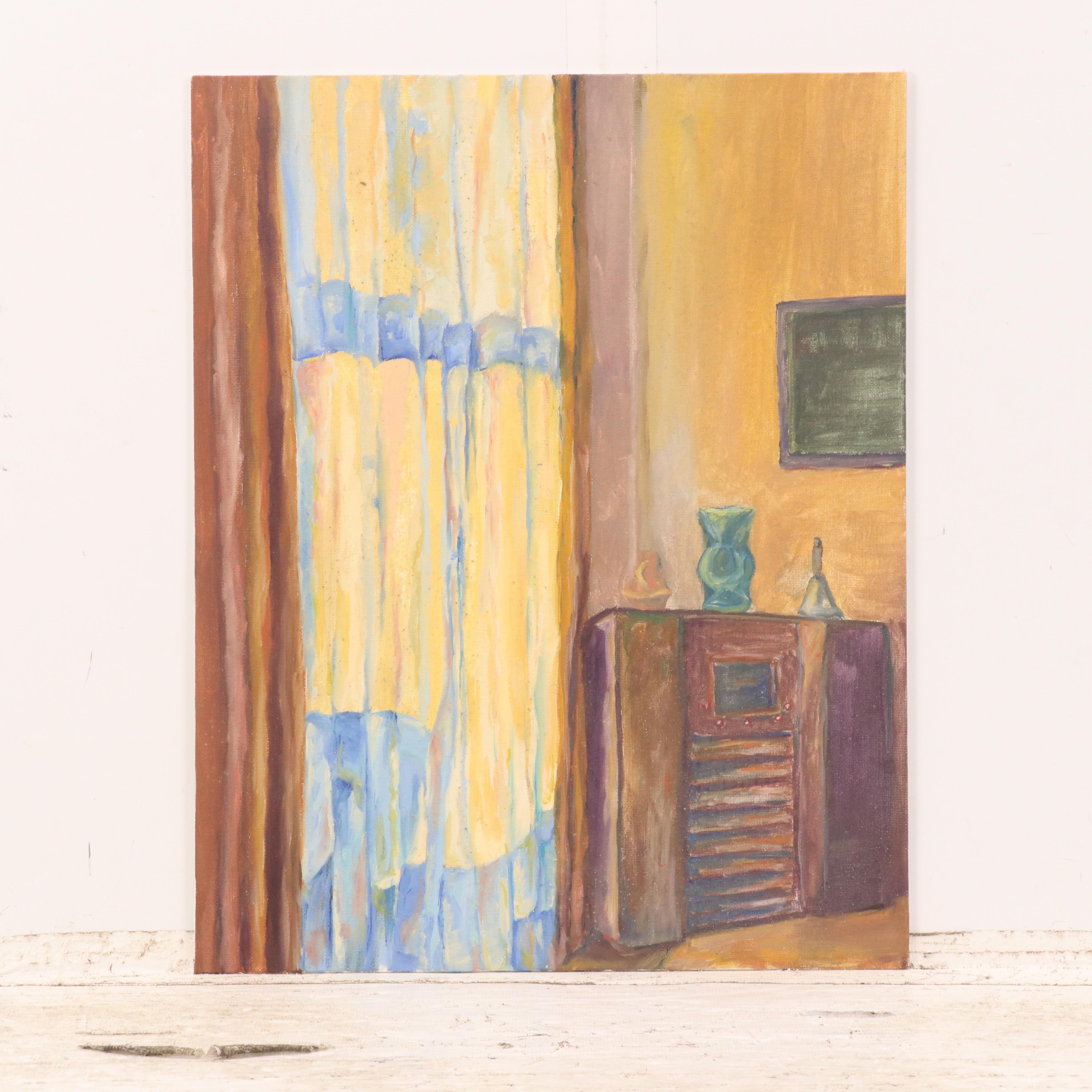 Set of Studies Including Stipple Painting After Claude Monet "Poppy Field..."