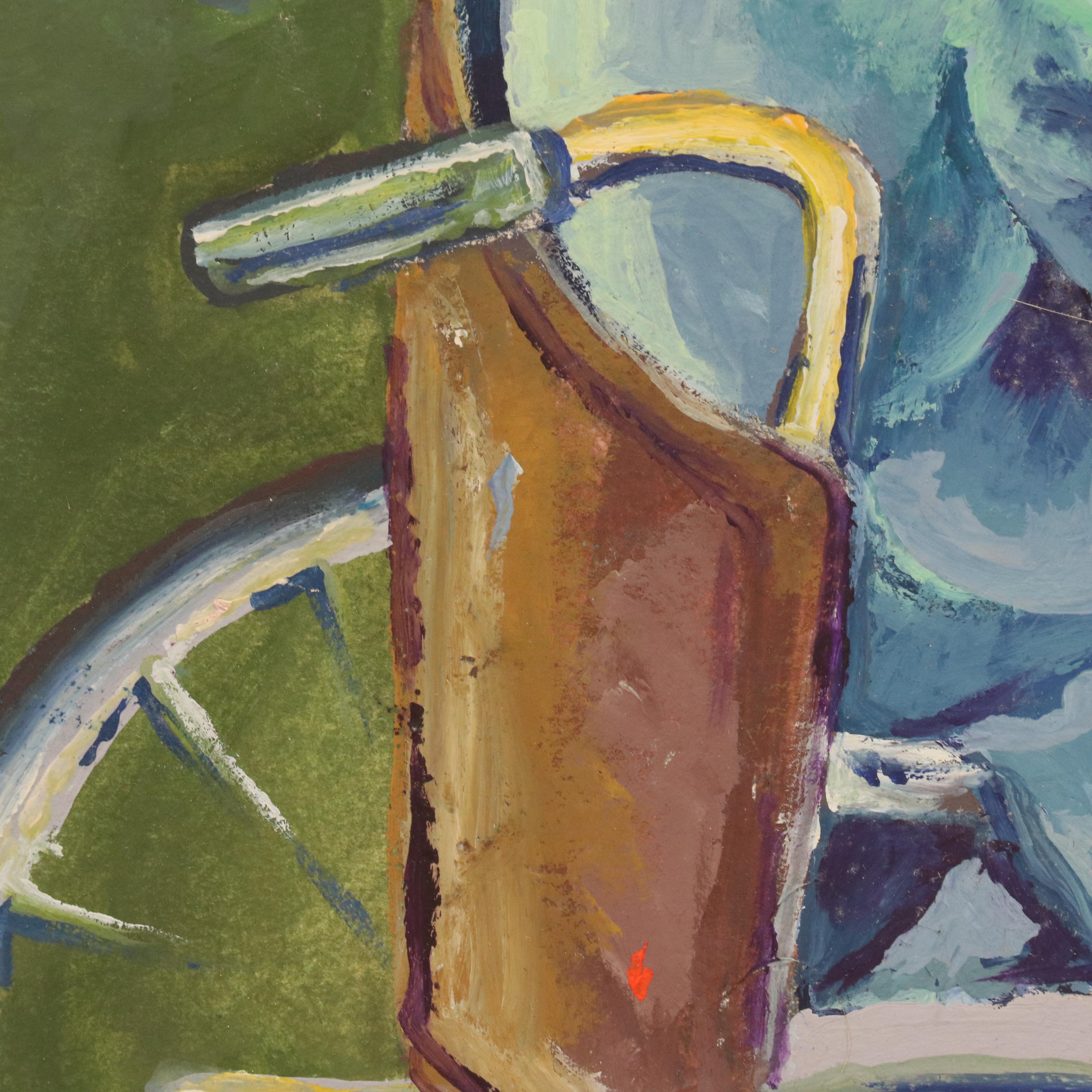 Set of Studies Including Stipple Painting After Claude Monet "Poppy Field..."