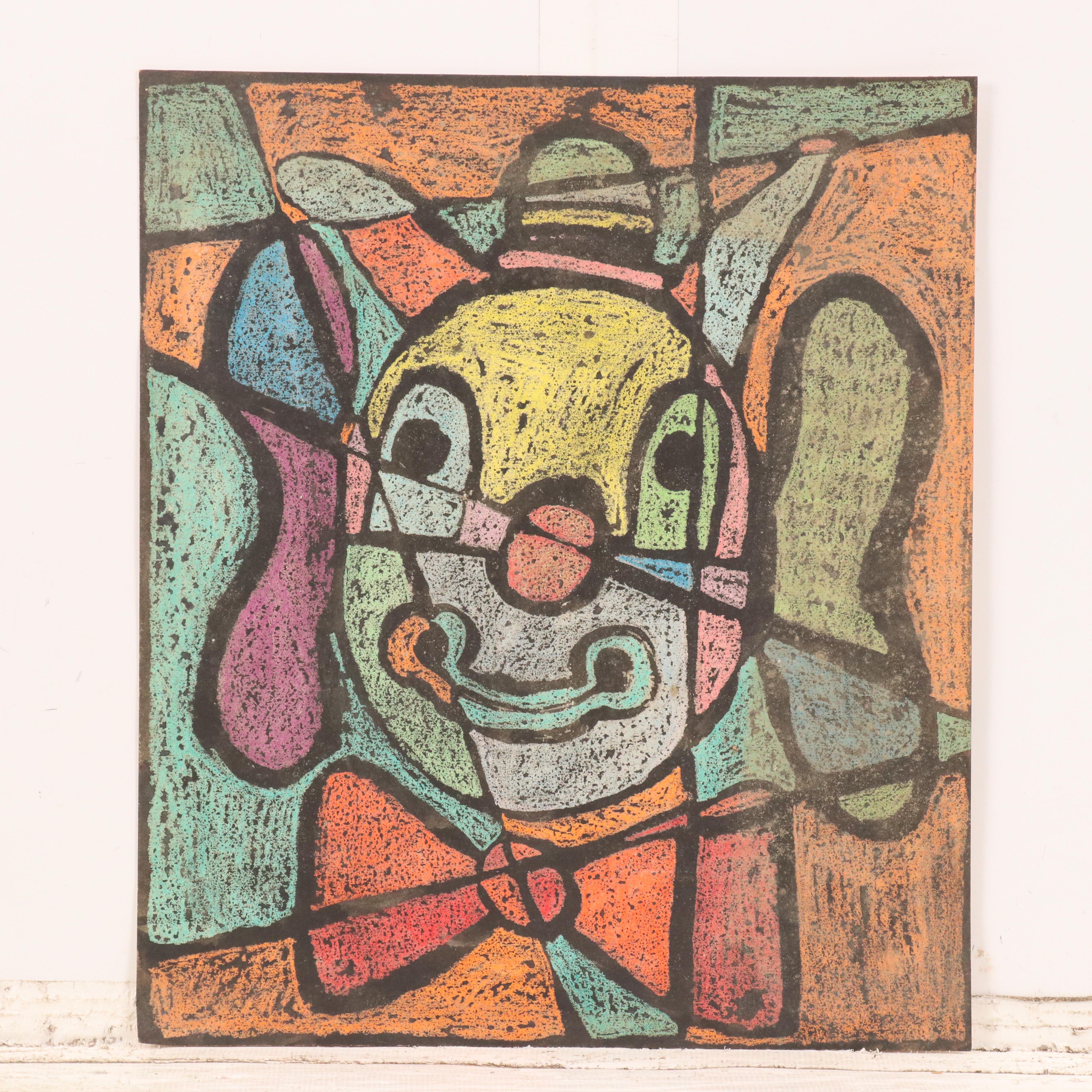 Set of Studies Including Stipple Painting After Claude Monet "Poppy Field..."