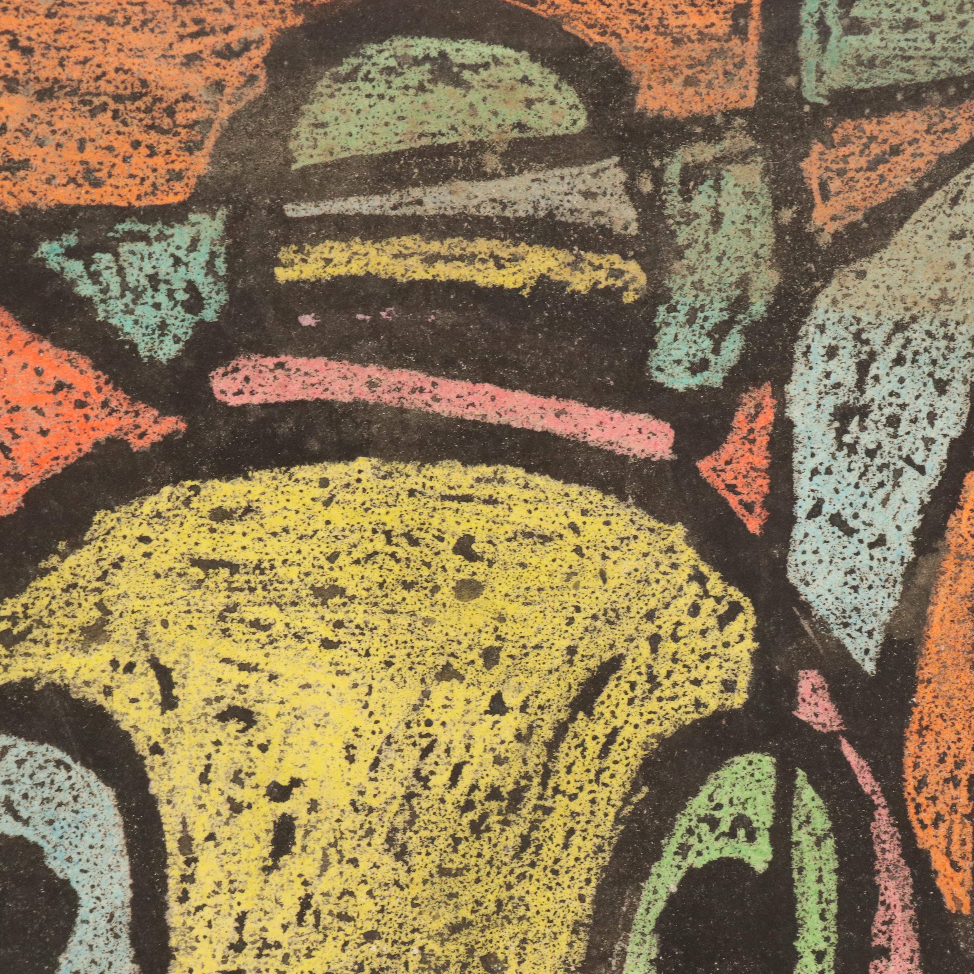 Set of Studies Including Stipple Painting After Claude Monet "Poppy Field..."