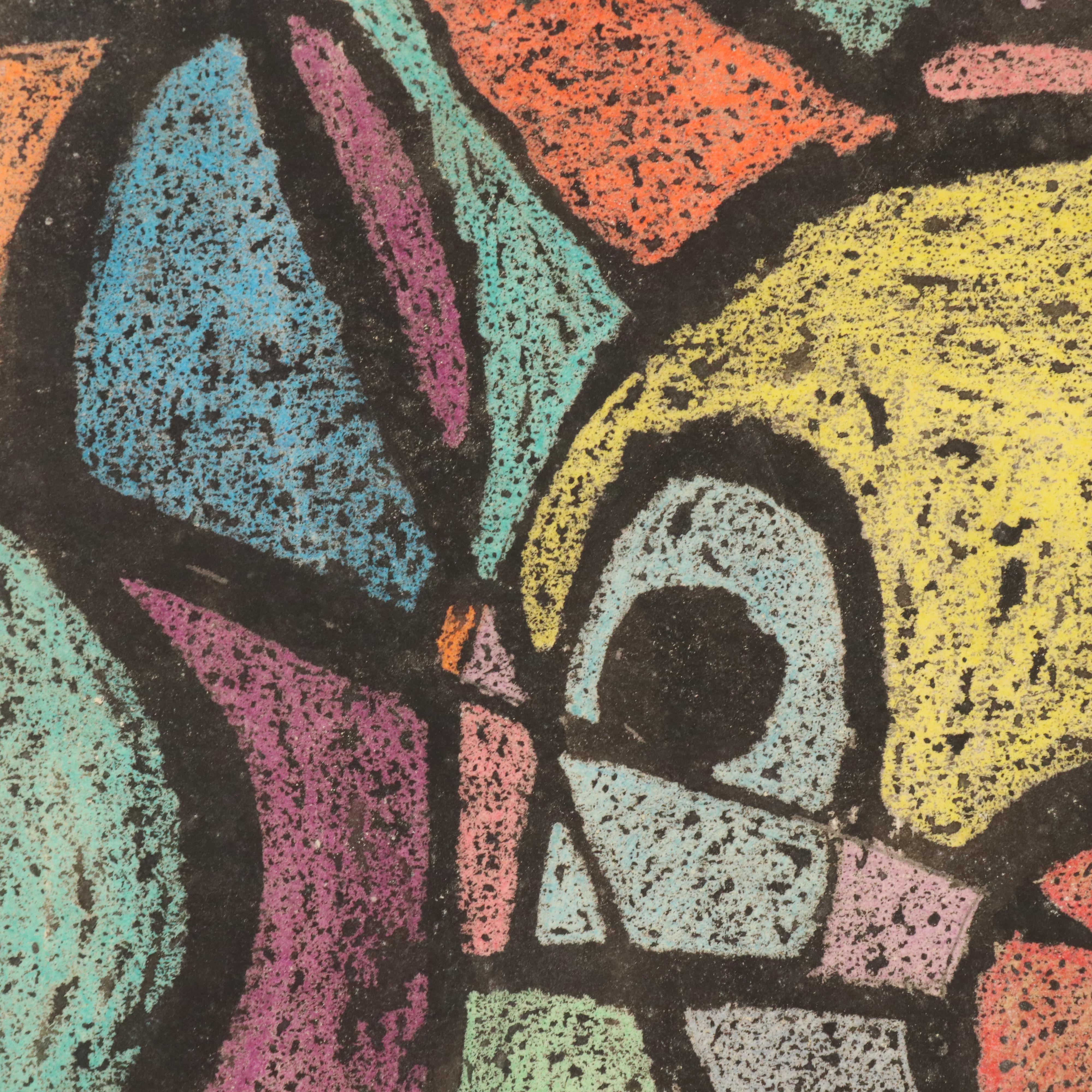 Set of Studies Including Stipple Painting After Claude Monet "Poppy Field..."