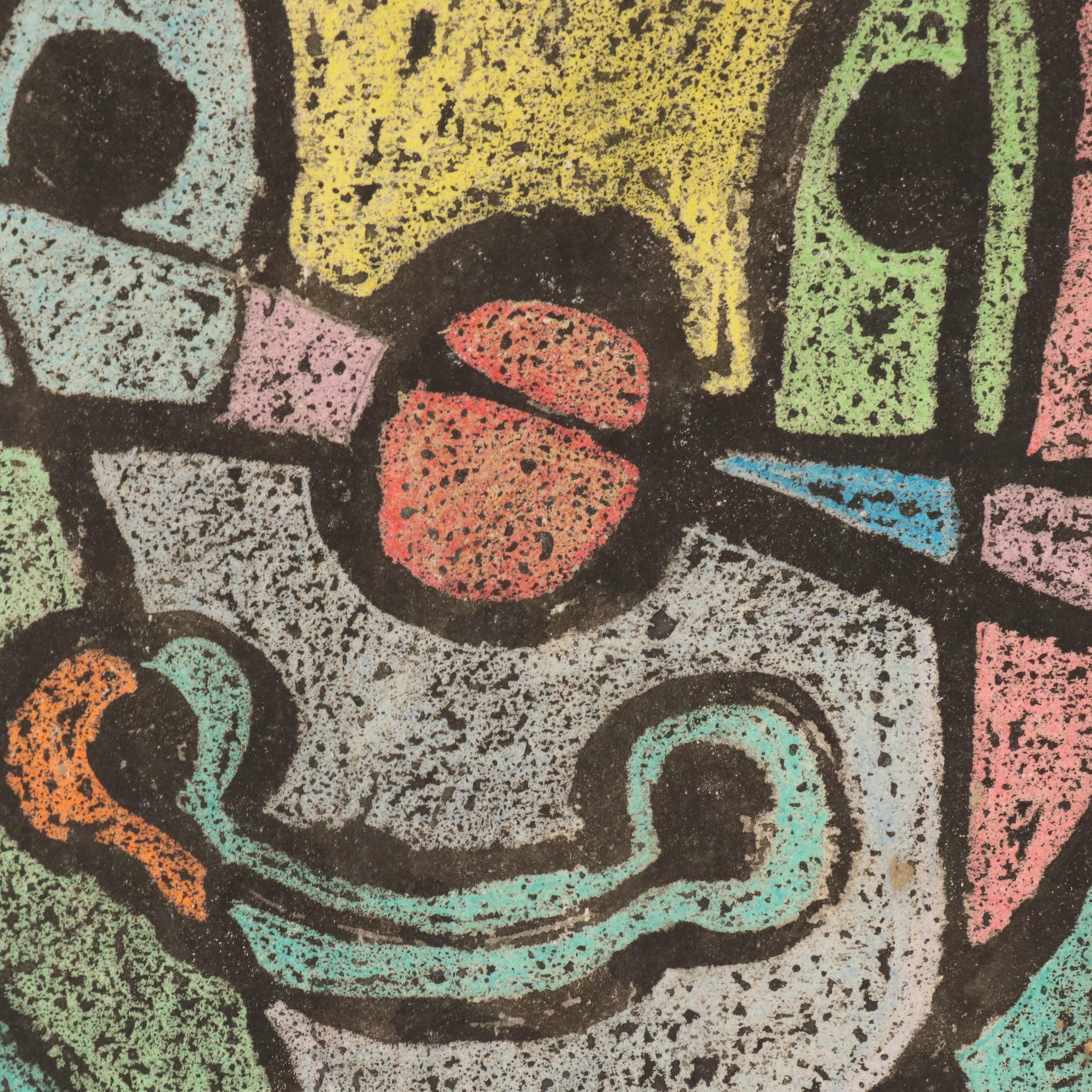 Set of Studies Including Stipple Painting After Claude Monet "Poppy Field..."