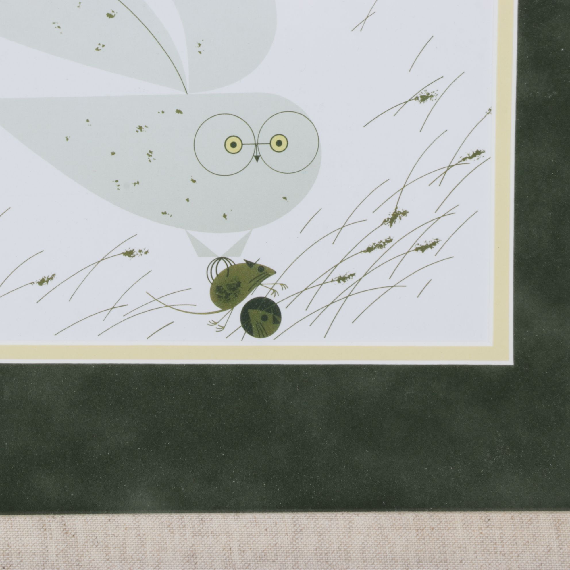 Offset Lithograph After Charley Harper "Snowy Owl", Late 20th Century