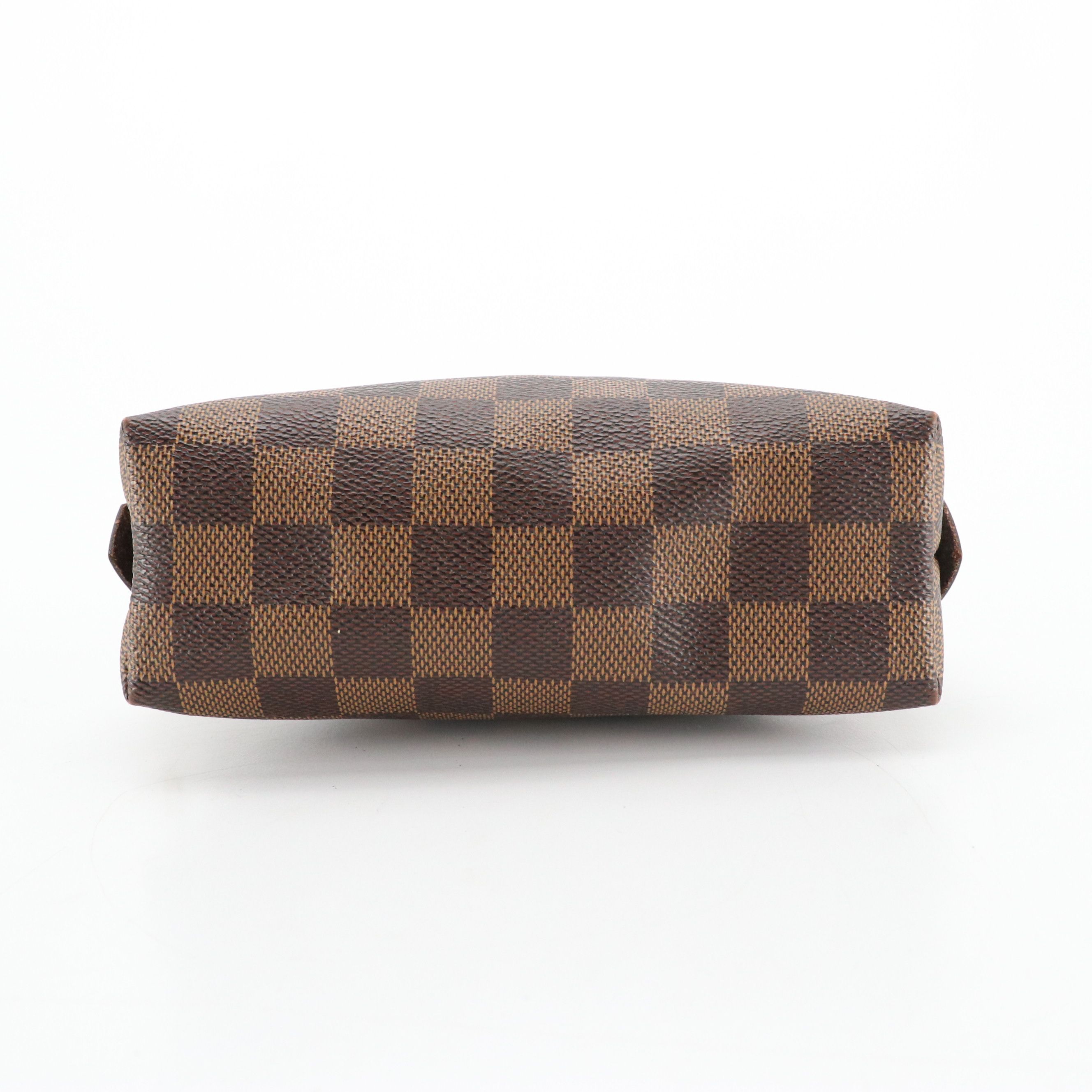 Louis Vuitton Cosmetic Zip Bag in Damier Ebene Canvas