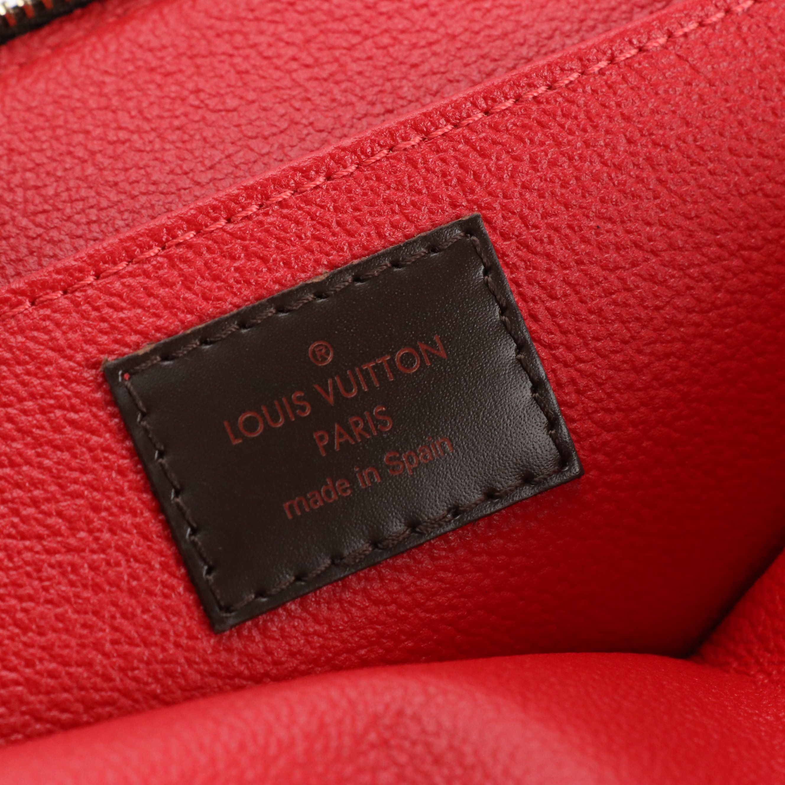 Louis Vuitton Cosmetic Zip Bag in Damier Ebene Canvas