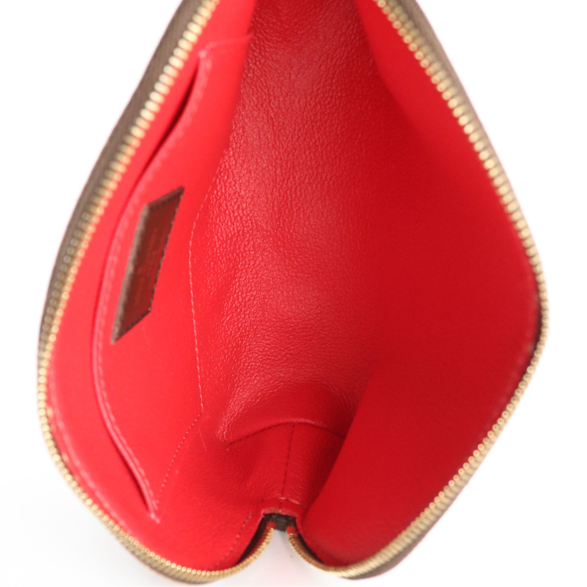 Louis Vuitton Cosmetic Zip Bag in Damier Ebene Canvas