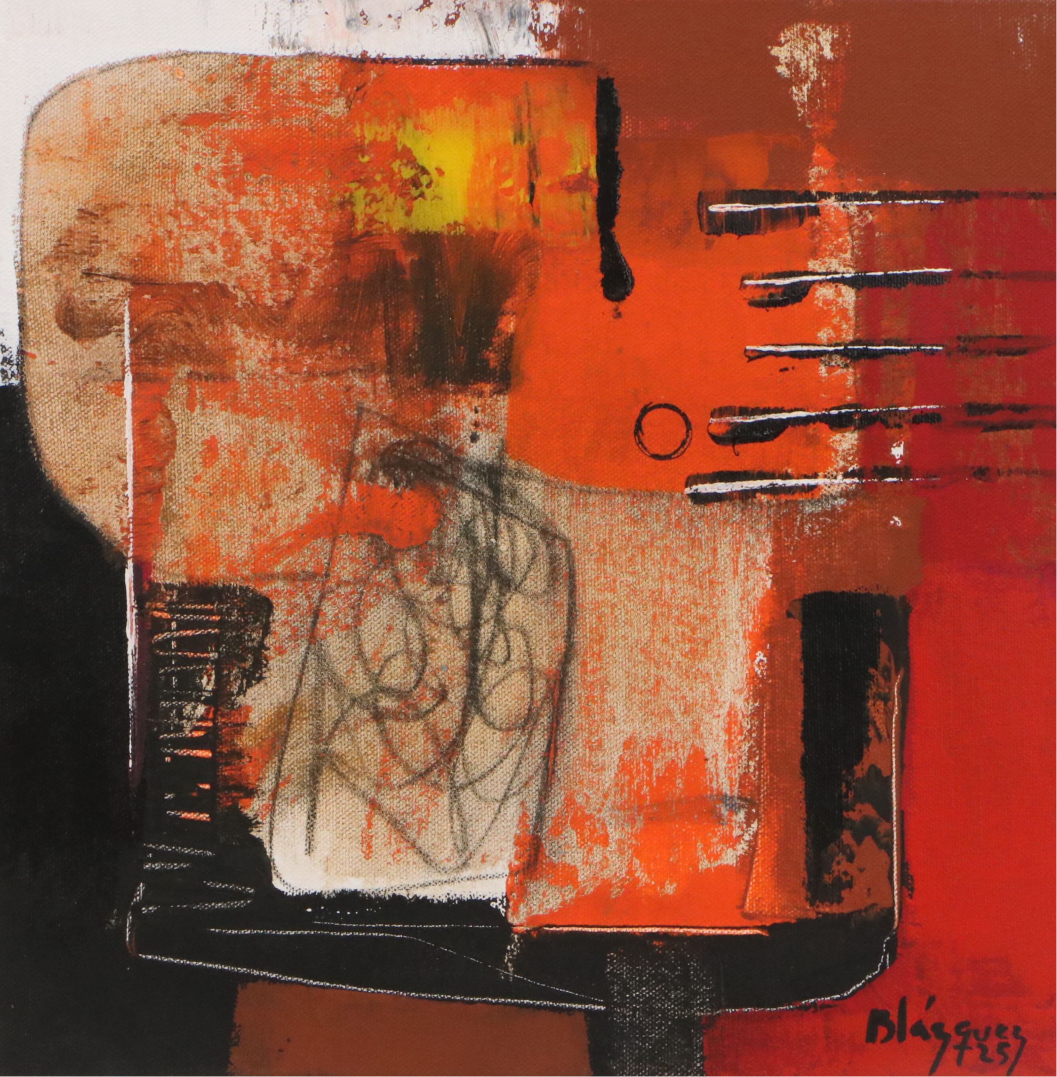 Michel Blázquez Abstract Acrylic Painting, 2025