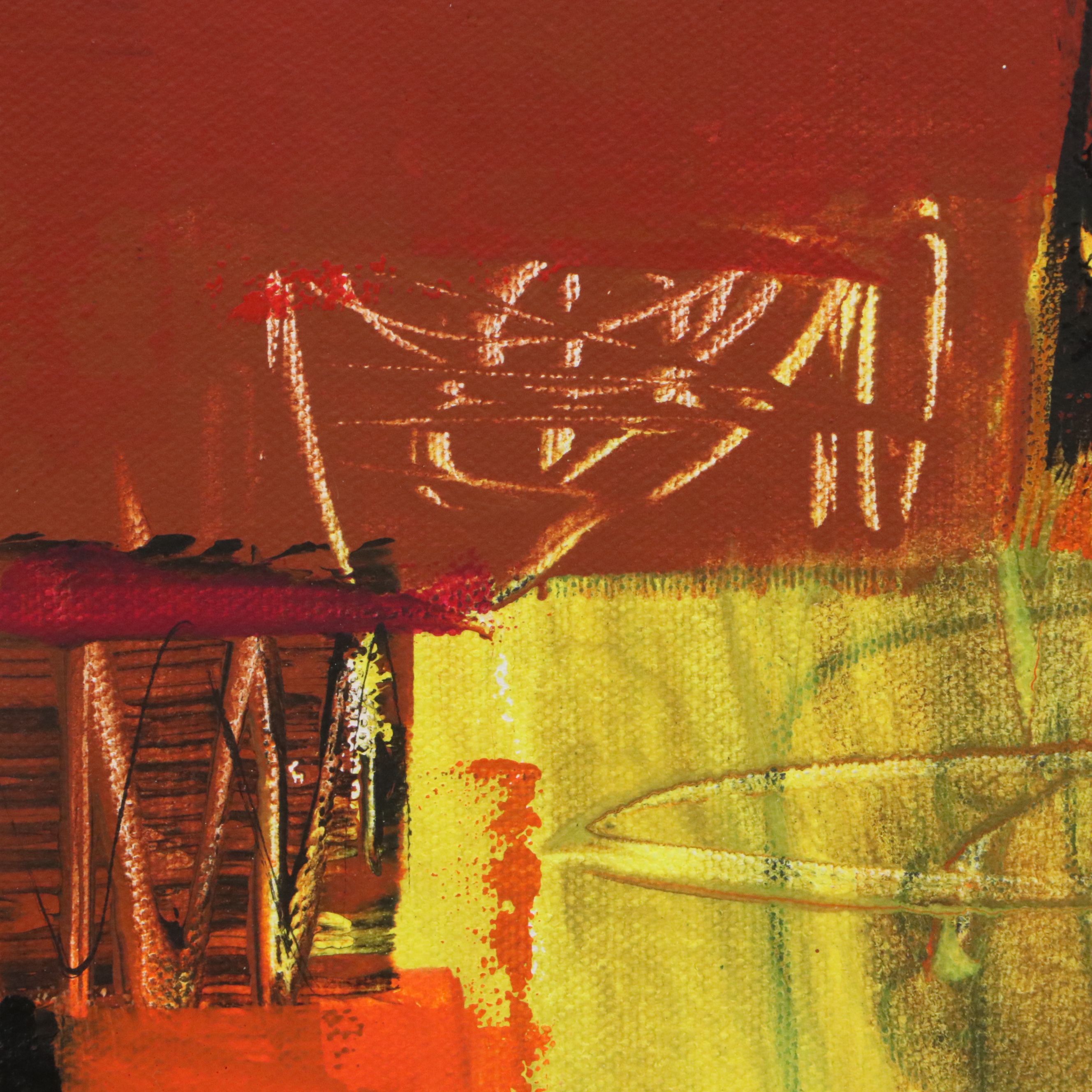 Michel Blázquez Abstract Acrylic Painting, 2025