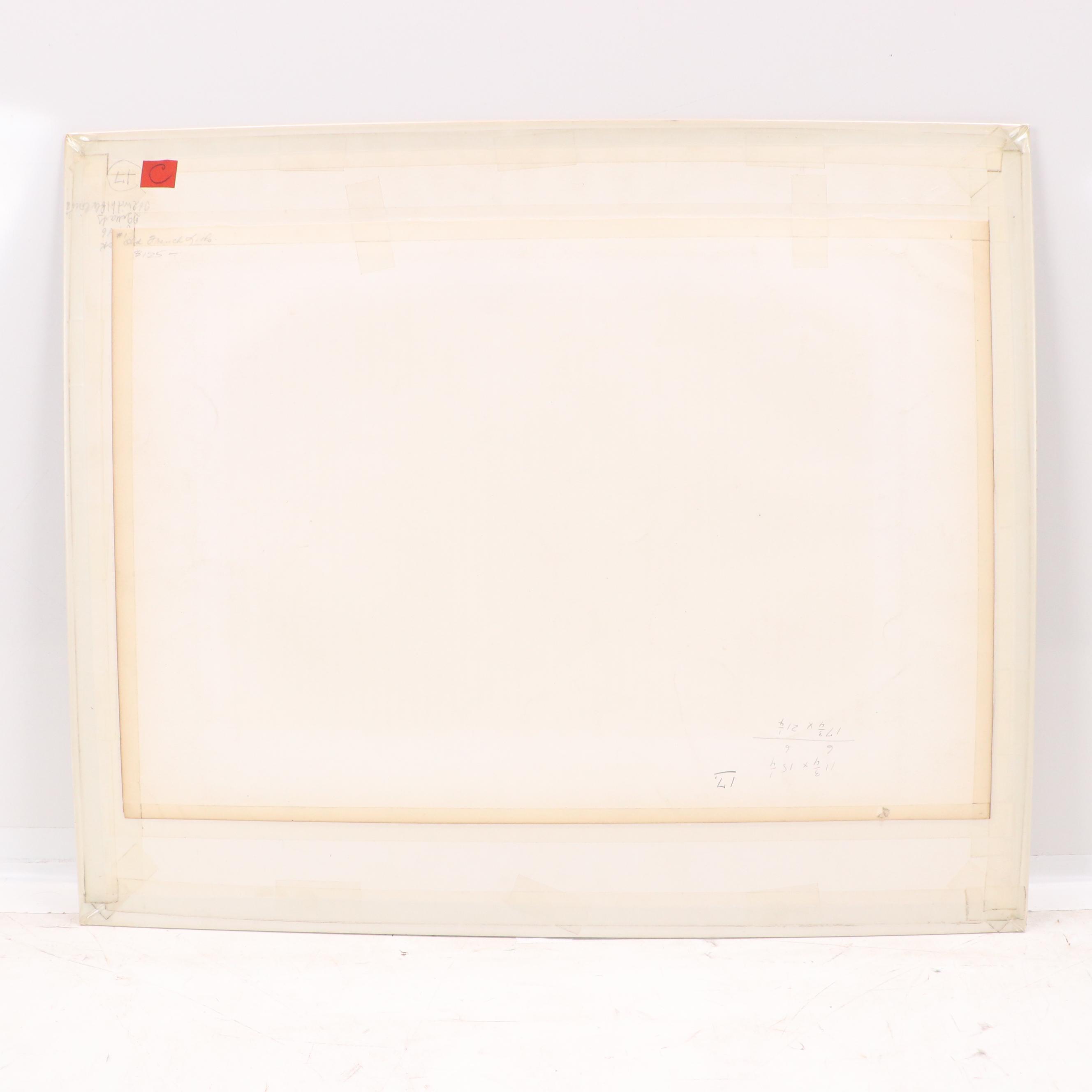 Charpentier Lithograph "M. Affre, Archbishop of Paris, Mortally Wounded," 1855