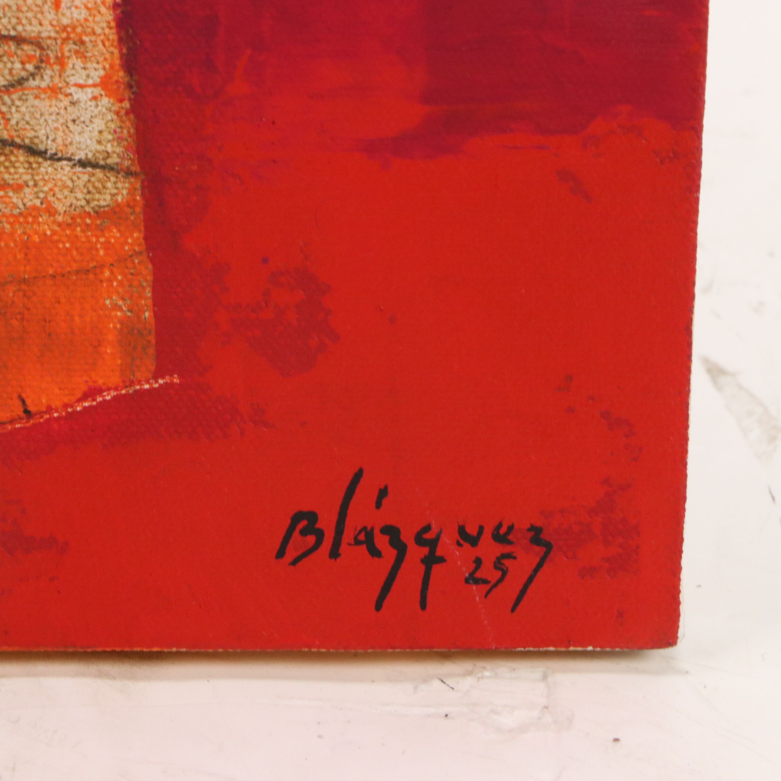 Michel Blázquez Abstract Acrylic Painting, 2025