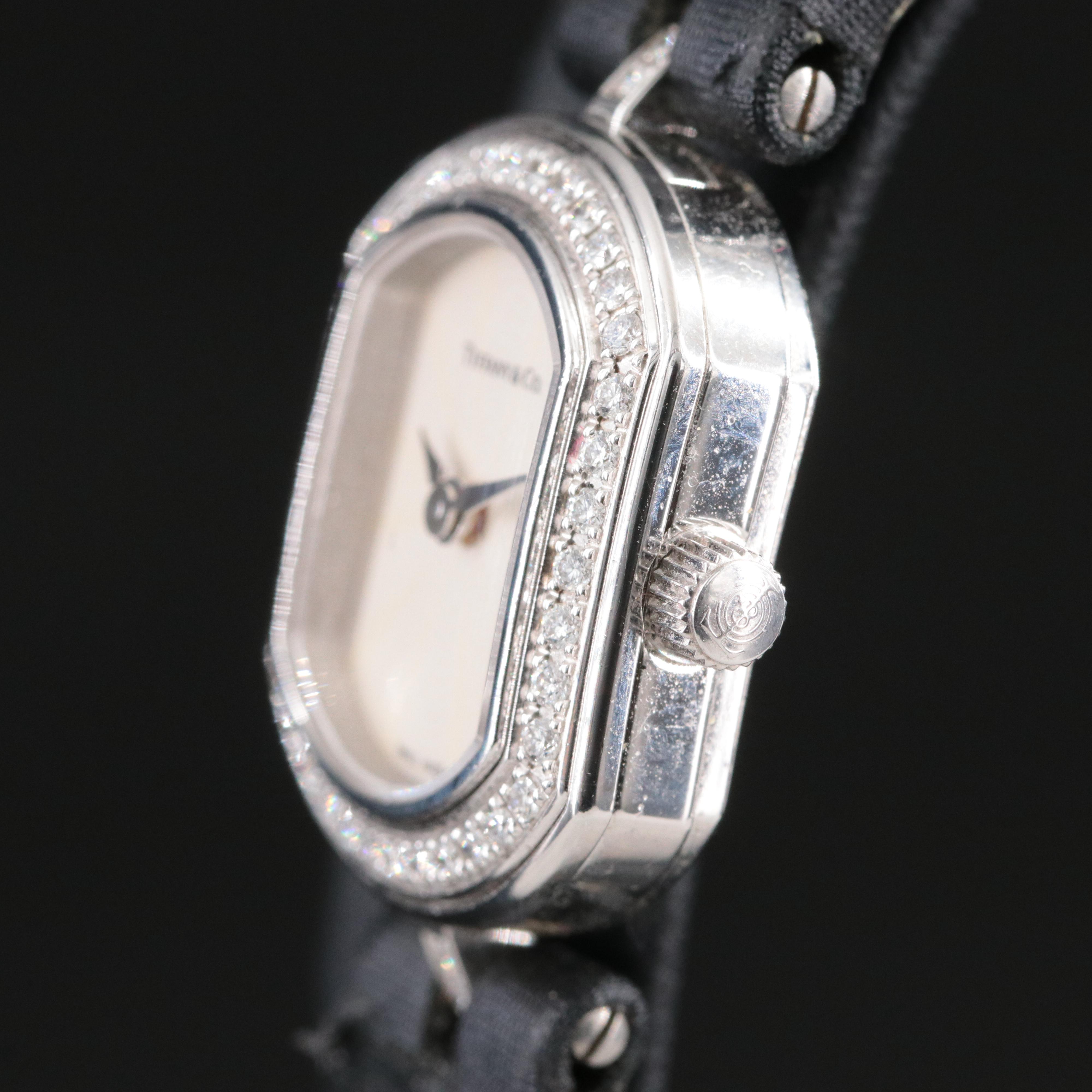 Tiffany & Co. Mark Coupe 18K White Gold Watch