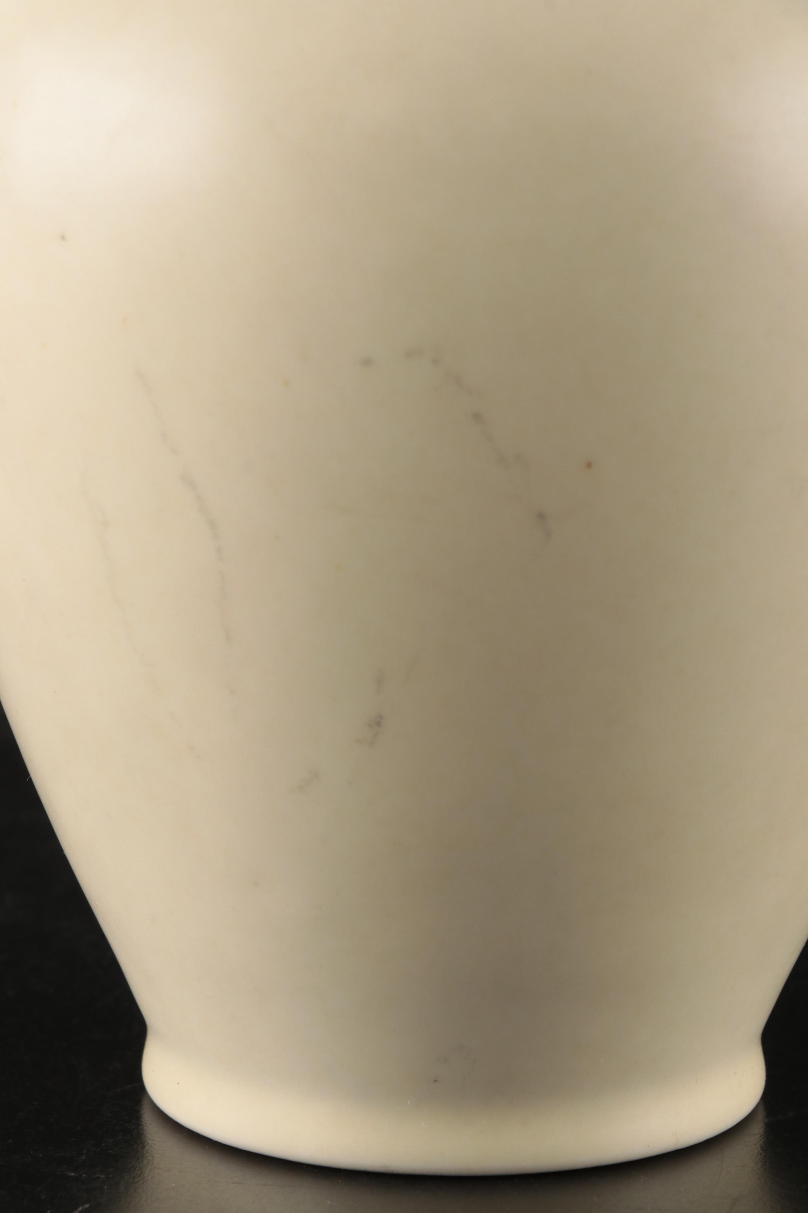 Rookwood Pottery Matte Glaze Baluster Pitcher with Animal Head Handle, 1927