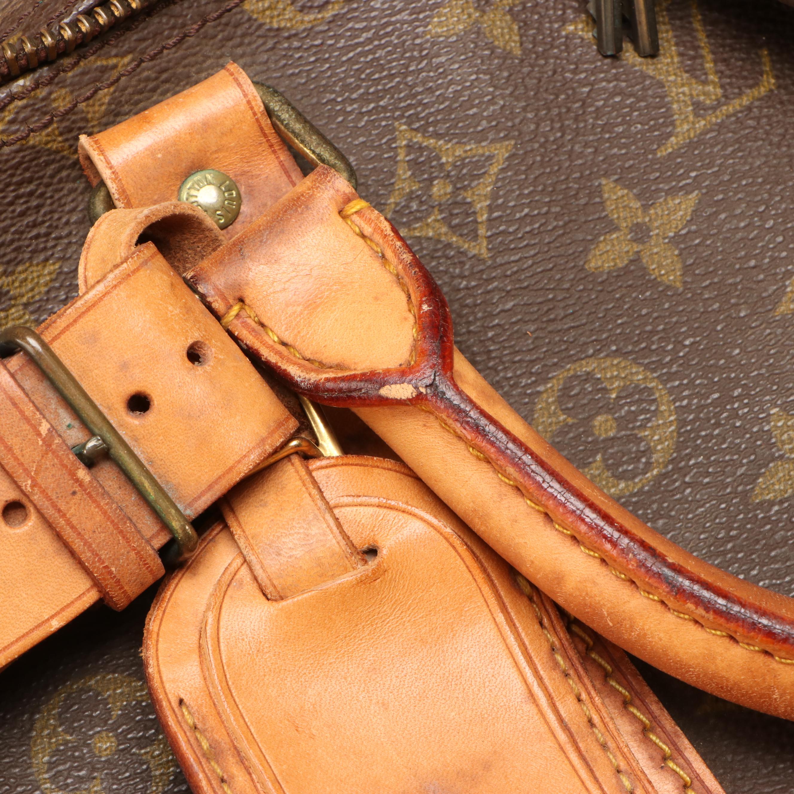 Louis Vuitton Keepall 55 in Monogram Canvas and Vachetta Leather