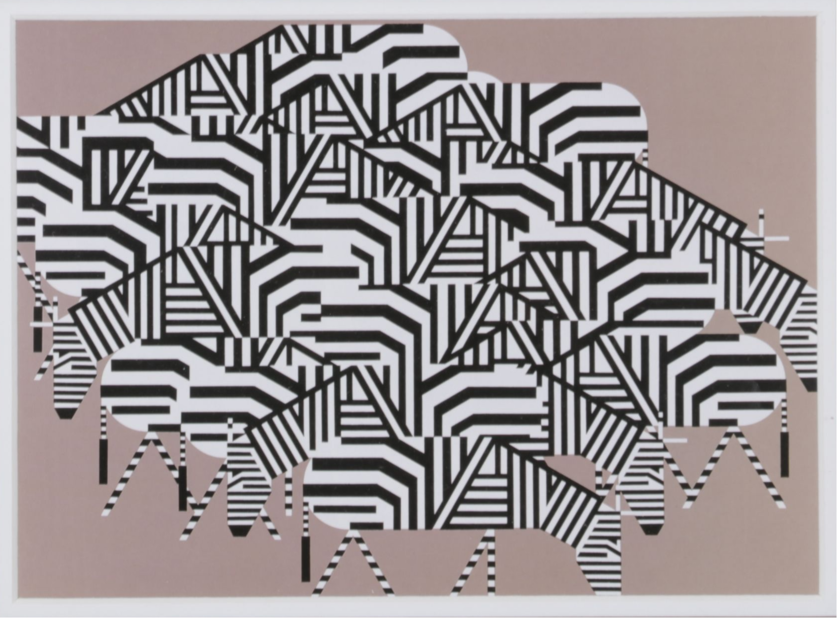 Offset Lithograph After Charley Harper "Serengeti Spaghetti," 1979