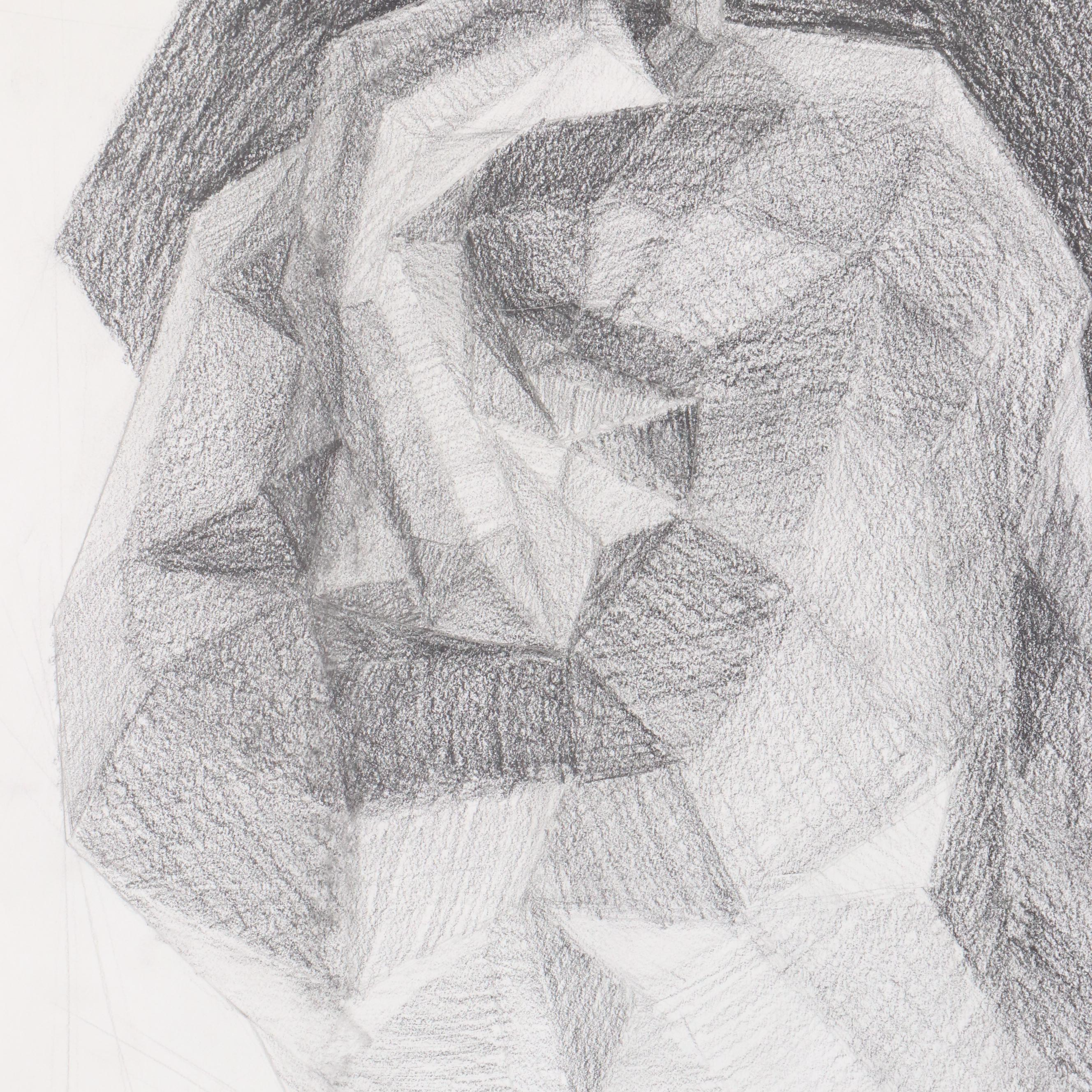 Ben Farrell Charcoal and Graphite Studies, Including Fantasy Illustrations