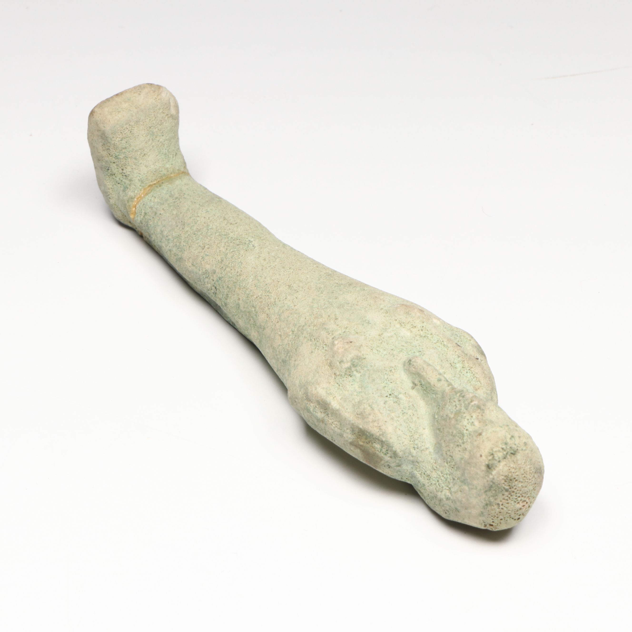 Egyptian Faience Ushabti with Ancient Fragment Collection