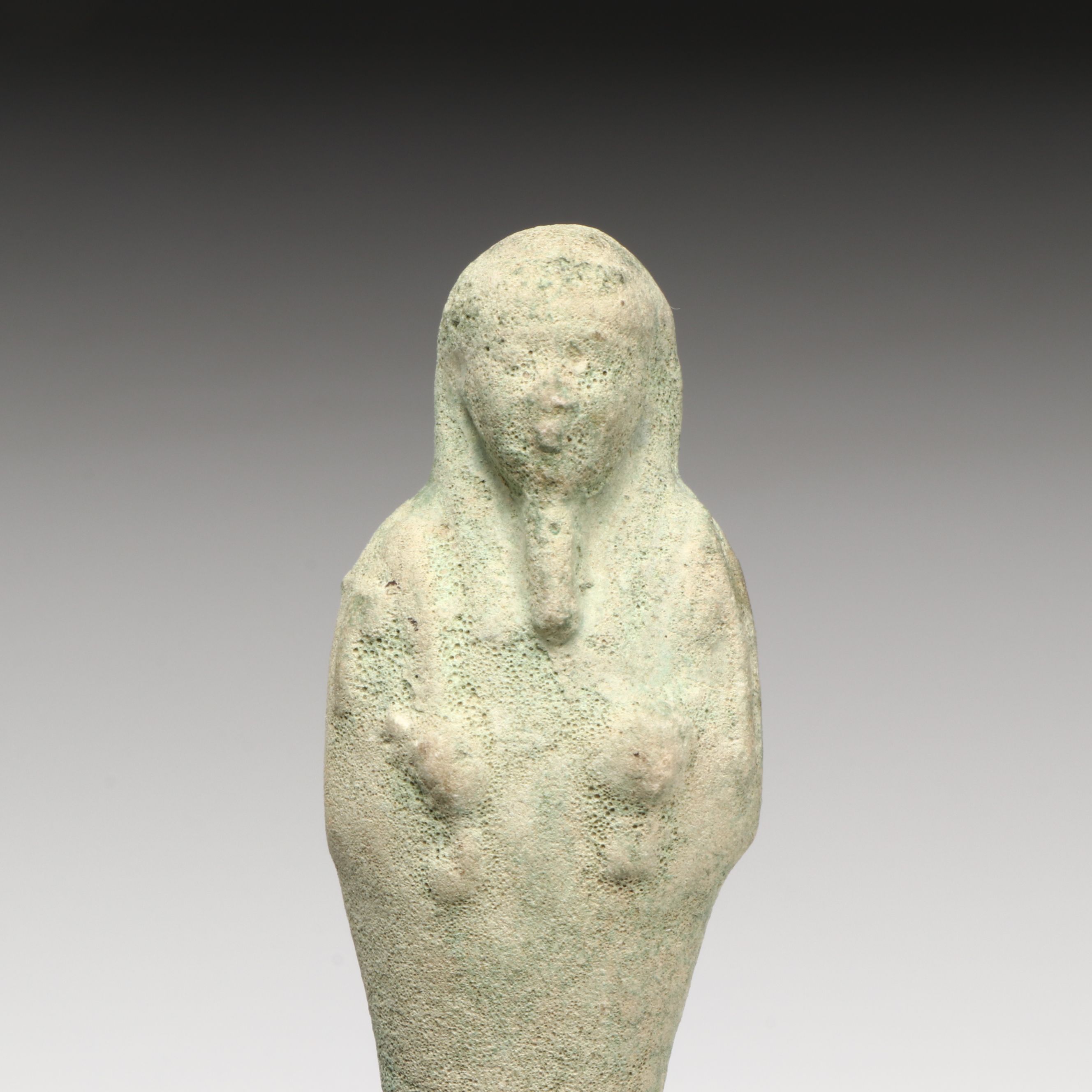 Egyptian Faience Ushabti with Ancient Fragment Collection