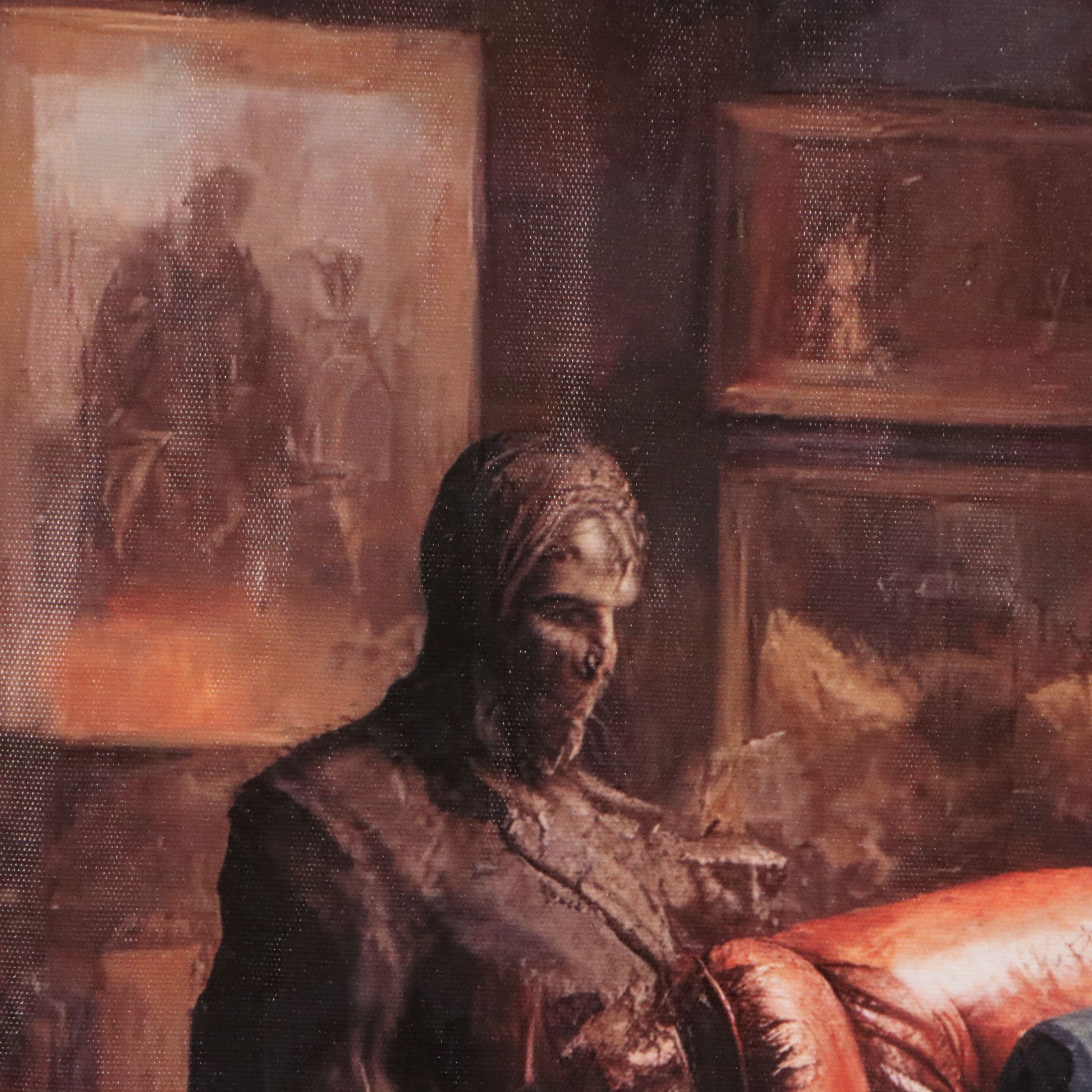 A.I. Generated Giclée of Donald Trump in Study, 21st Century