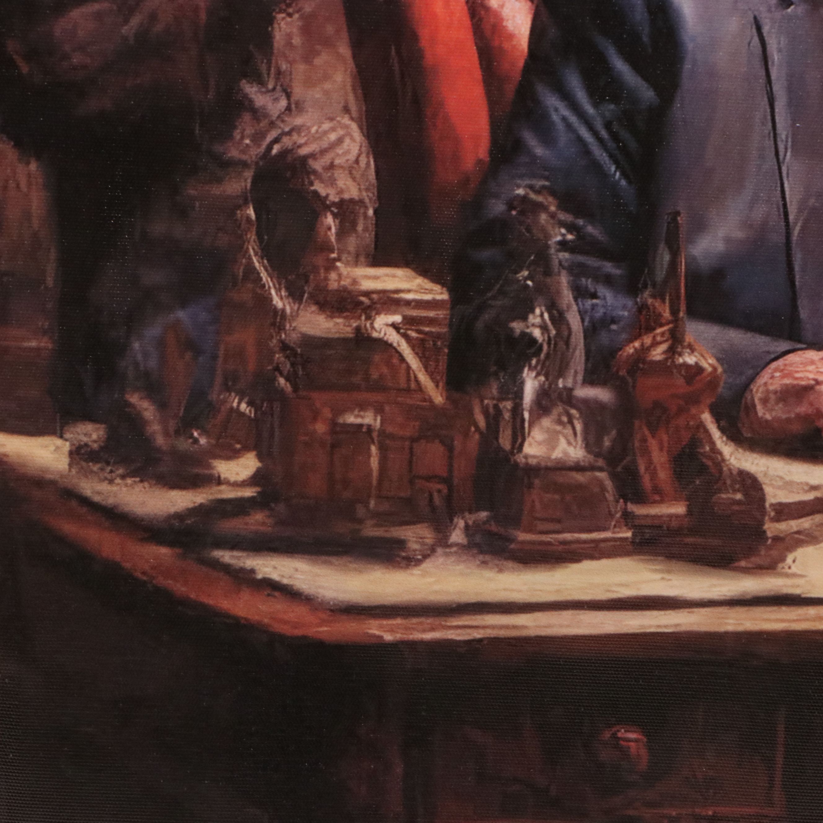 A.I. Generated Giclée of Donald Trump in Study, 21st Century