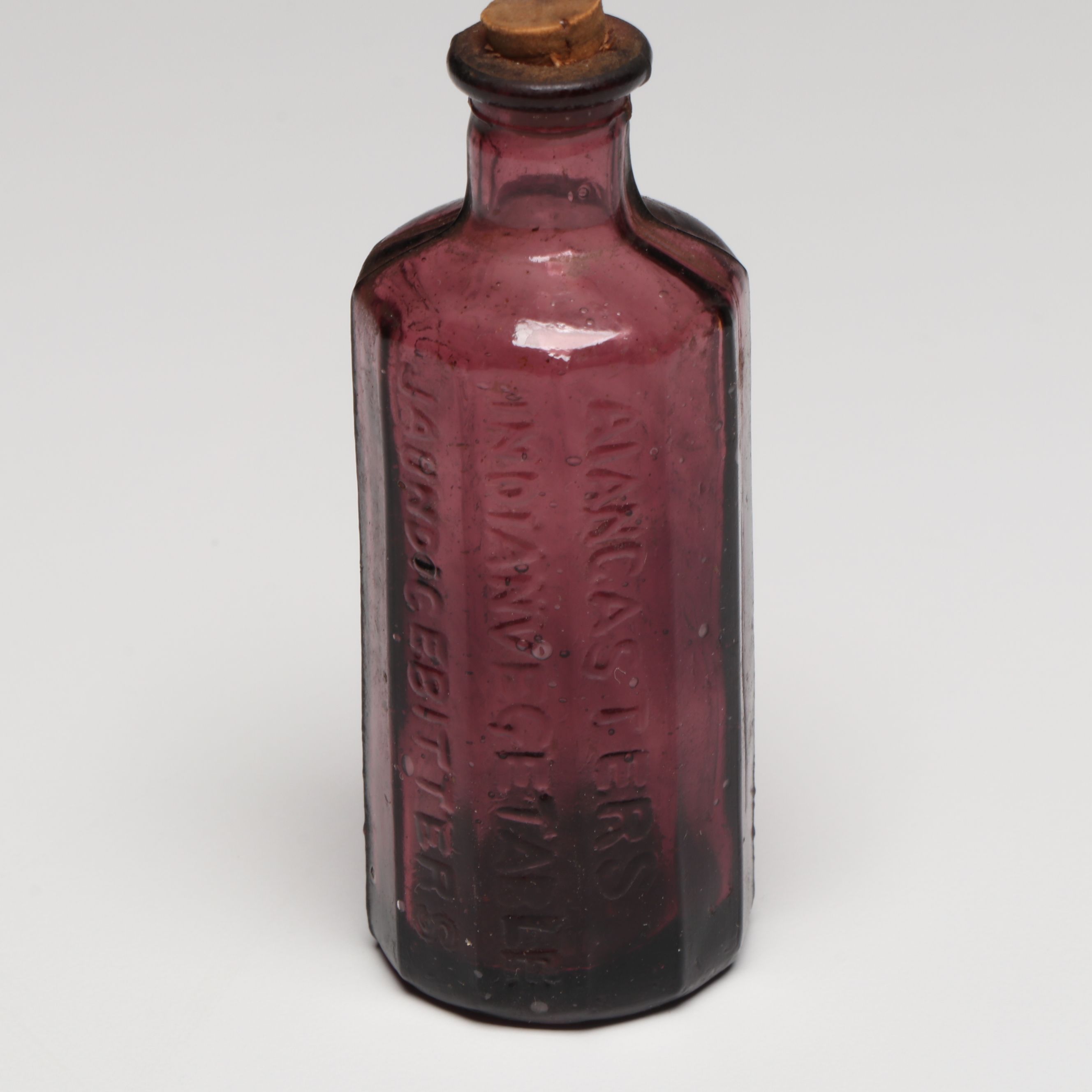 Antique and Vintage Pressed and Colored Glass Vials and Perfume Bottles