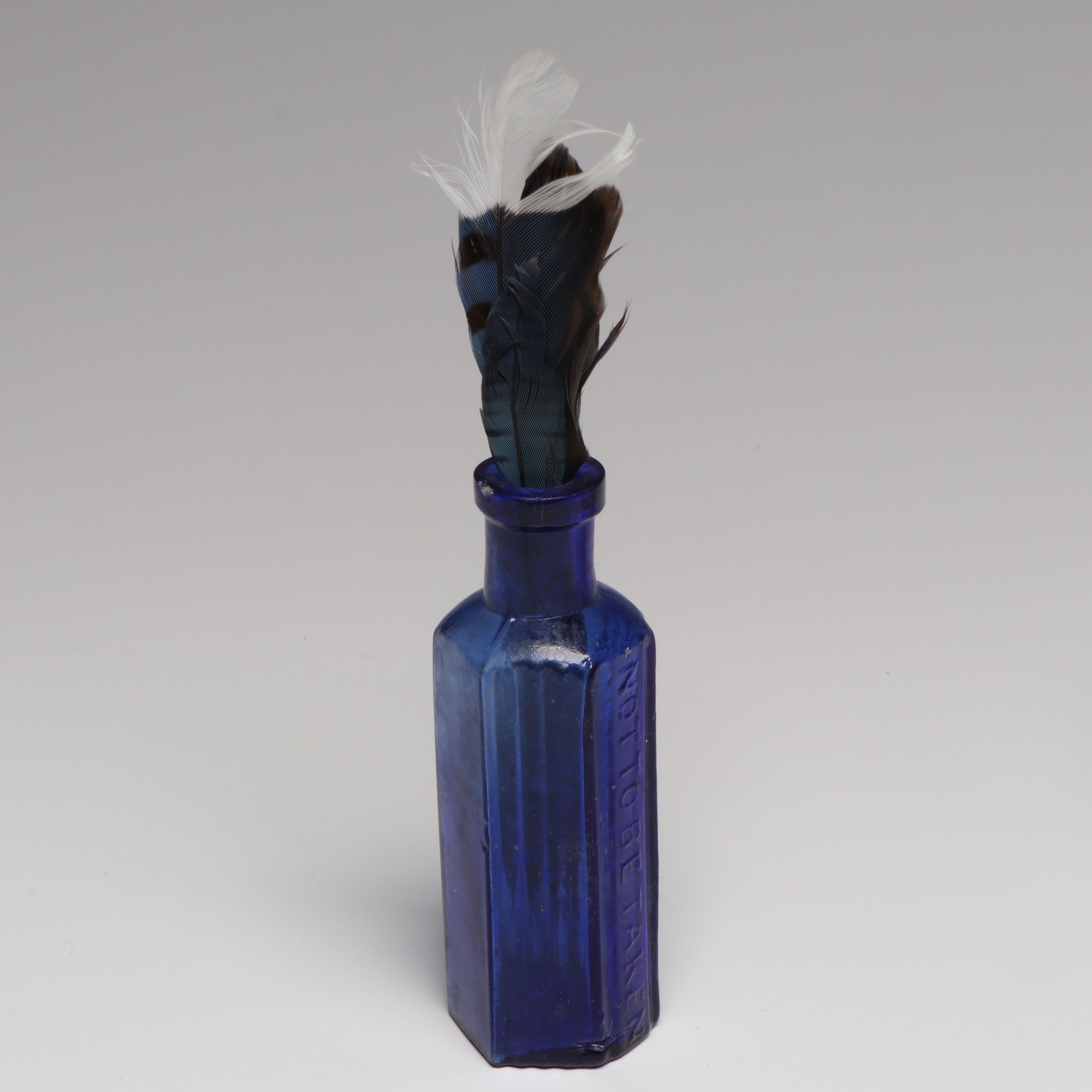 Antique and Vintage Pressed and Colored Glass Vials and Perfume Bottles