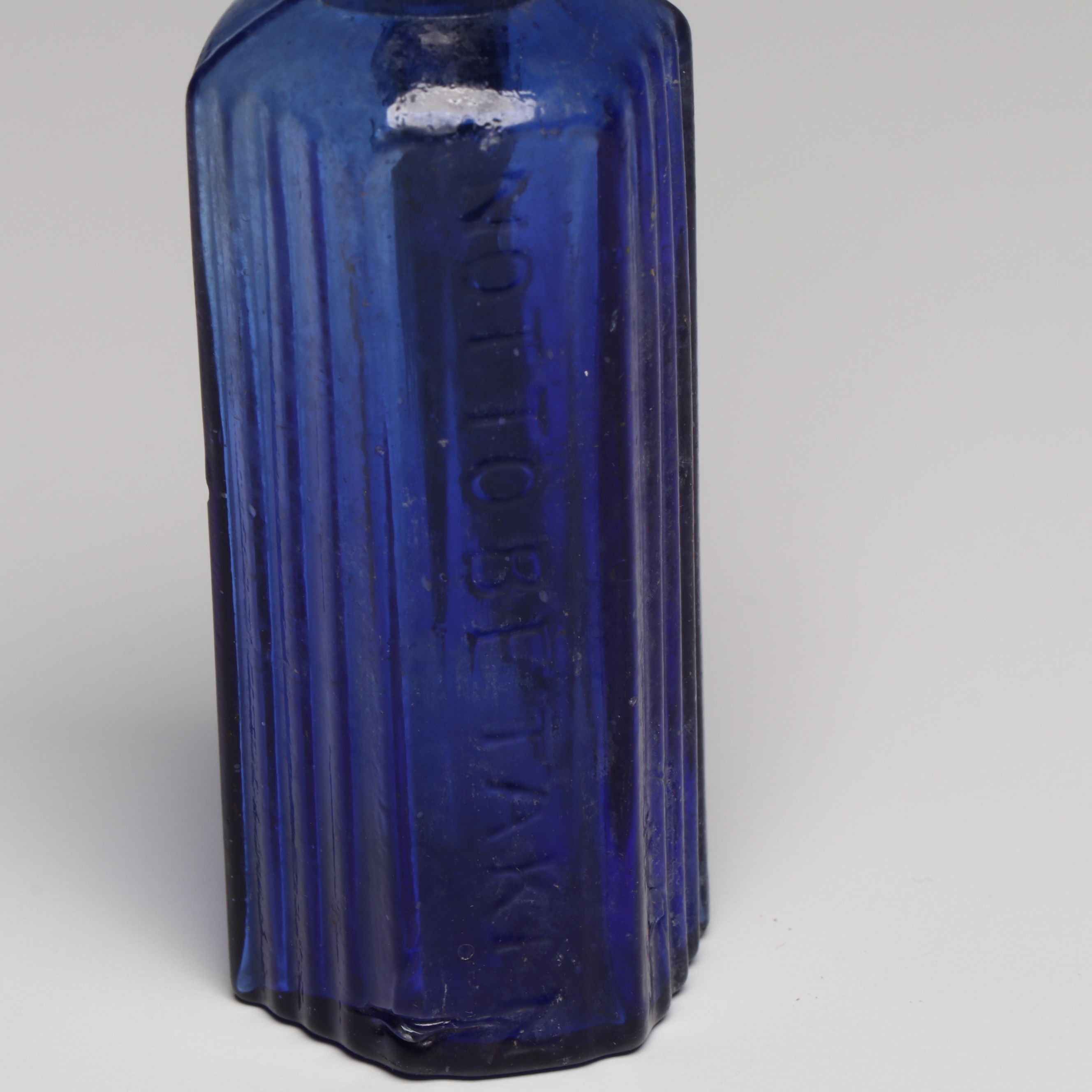 Antique and Vintage Pressed and Colored Glass Vials and Perfume Bottles