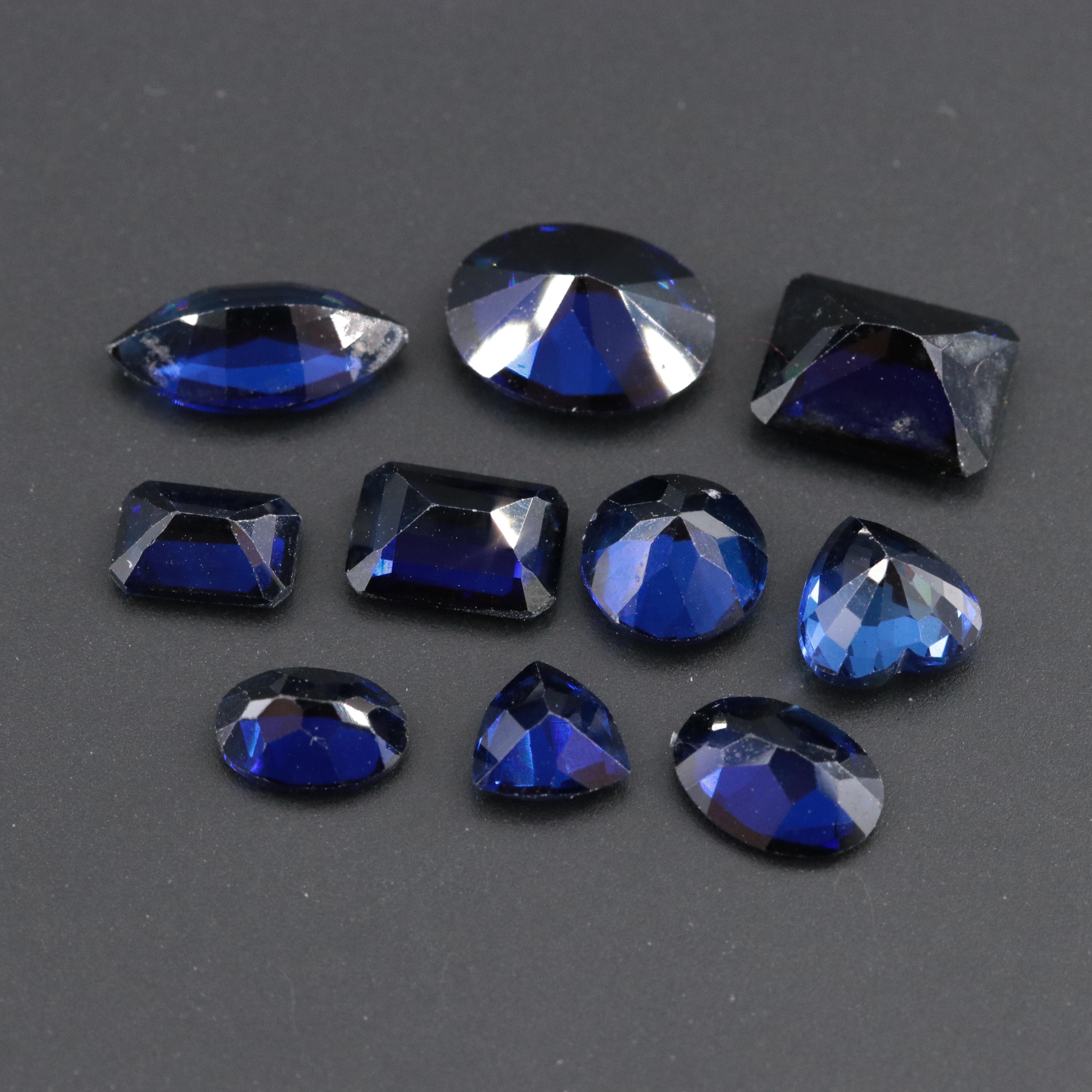 Loose 12.10 CTW Lab Grown Sapphires