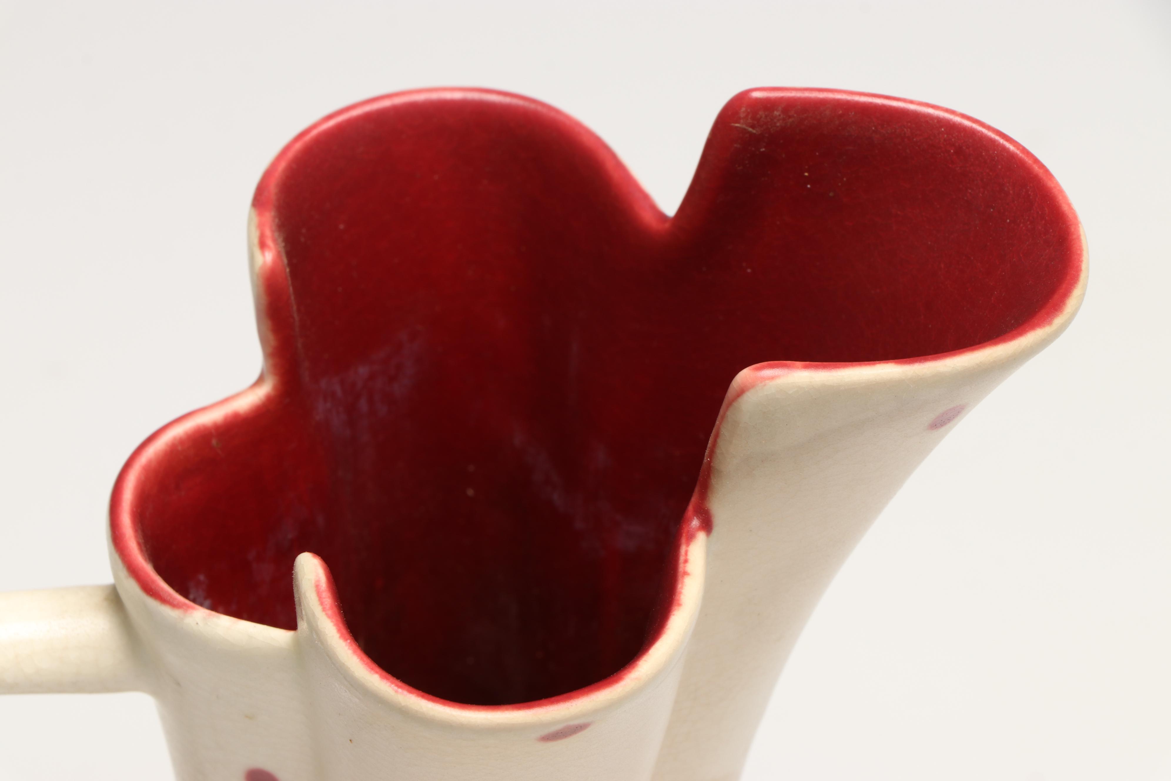 Cookson Ceramic Loaf Pan, Breswick Pitcher, and Other Art Pottery Vase