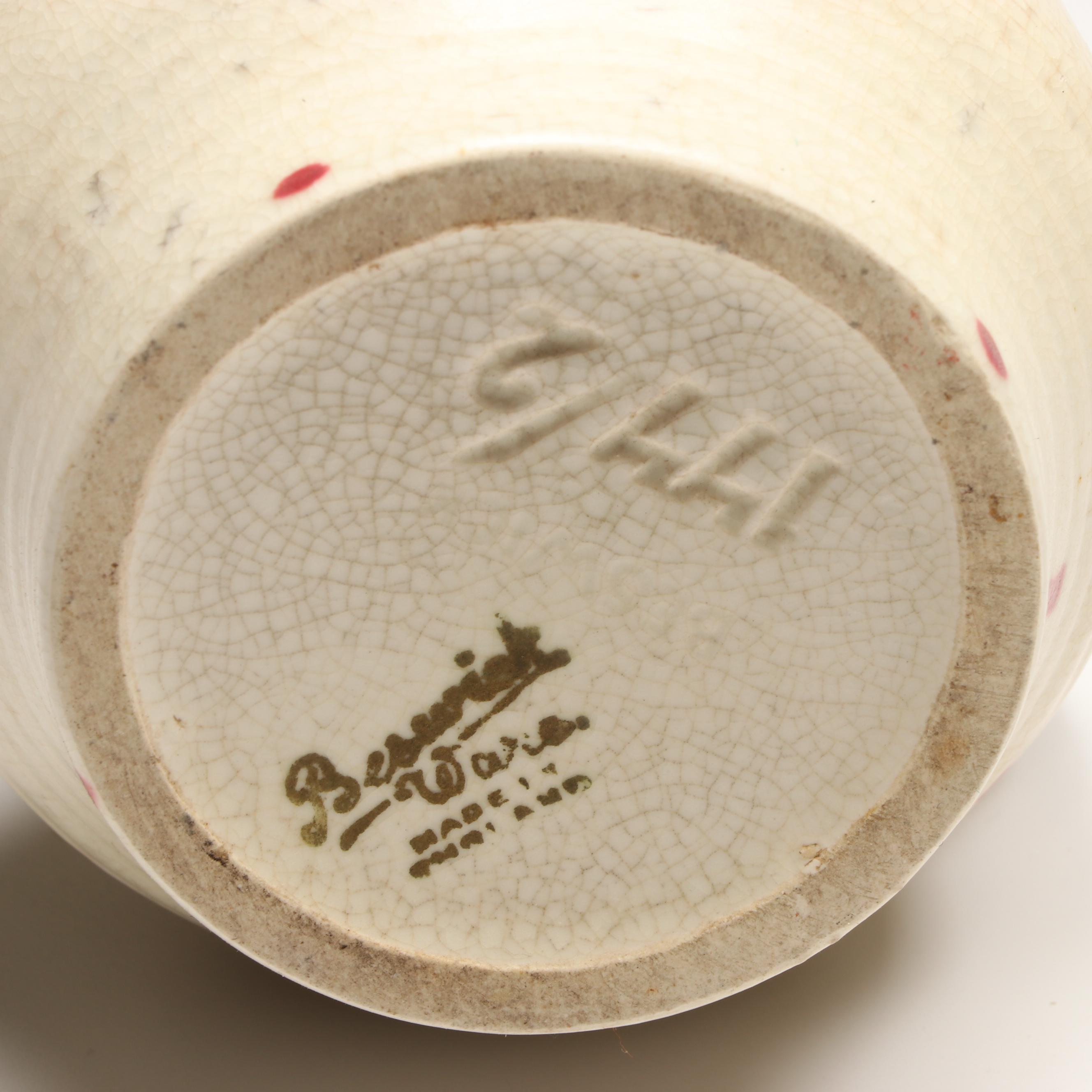 Cookson Ceramic Loaf Pan, Breswick Pitcher, and Other Art Pottery Vase