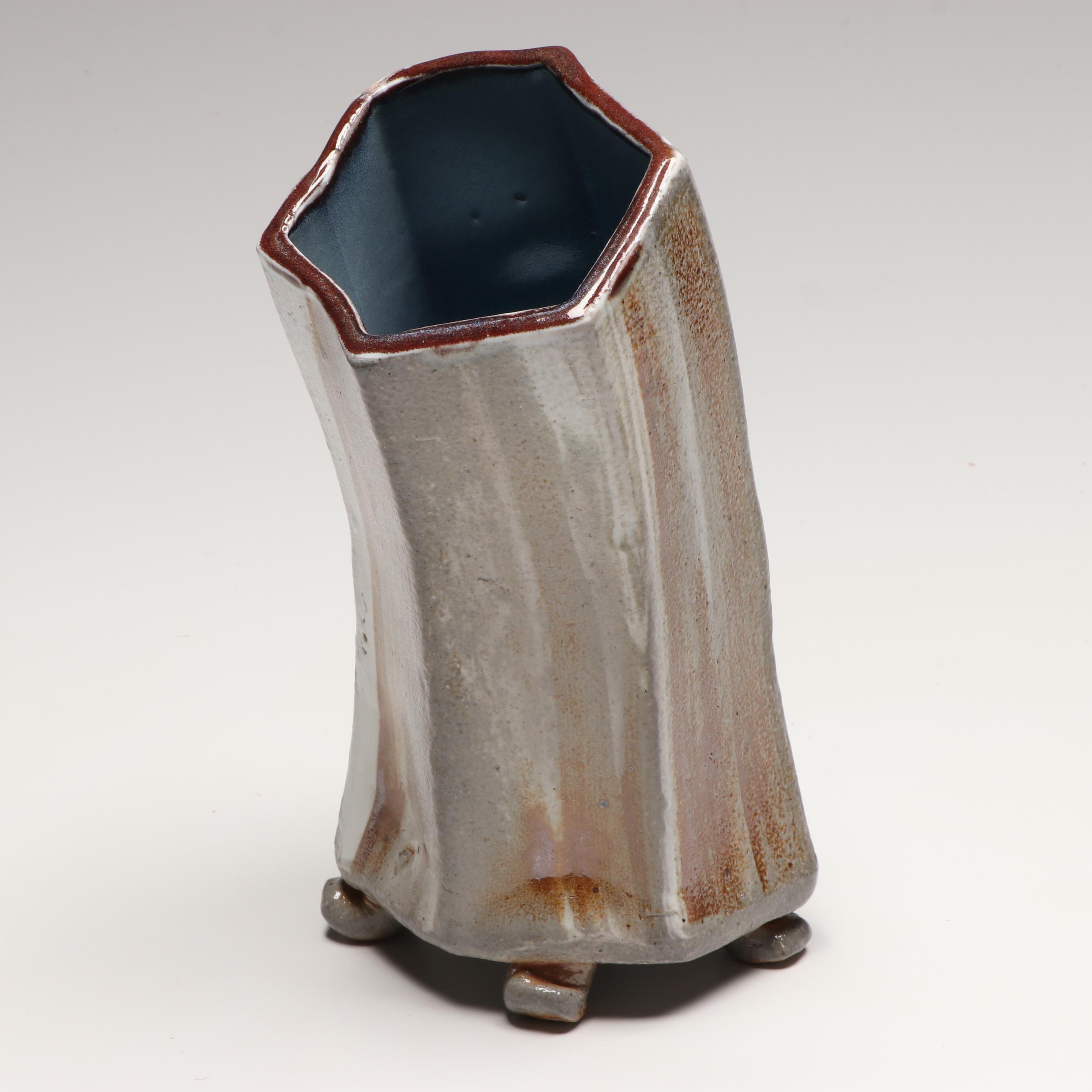 Cookson Ceramic Loaf Pan, Breswick Pitcher, and Other Art Pottery Vase