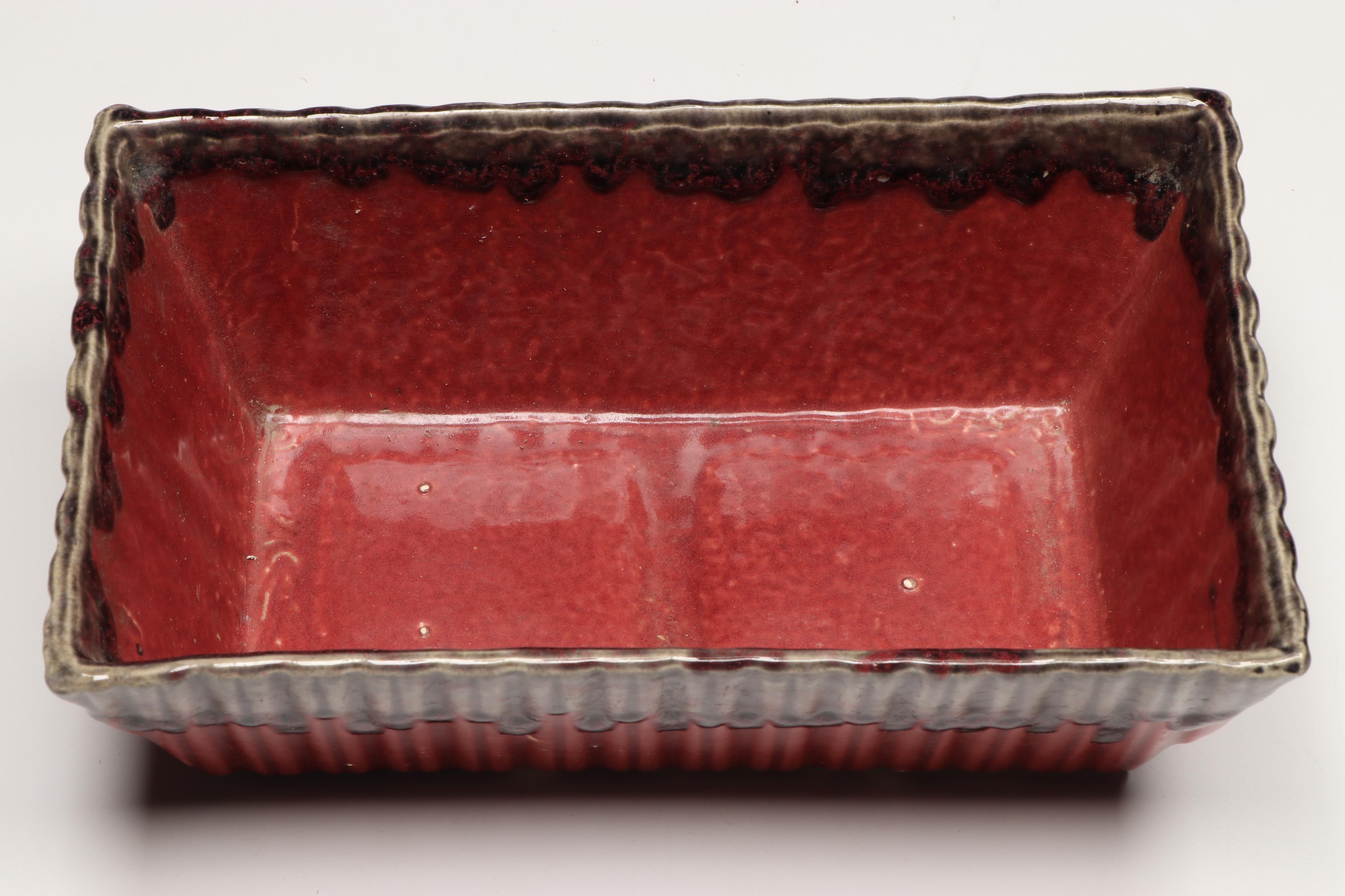 Cookson Ceramic Loaf Pan, Breswick Pitcher, and Other Art Pottery Vase