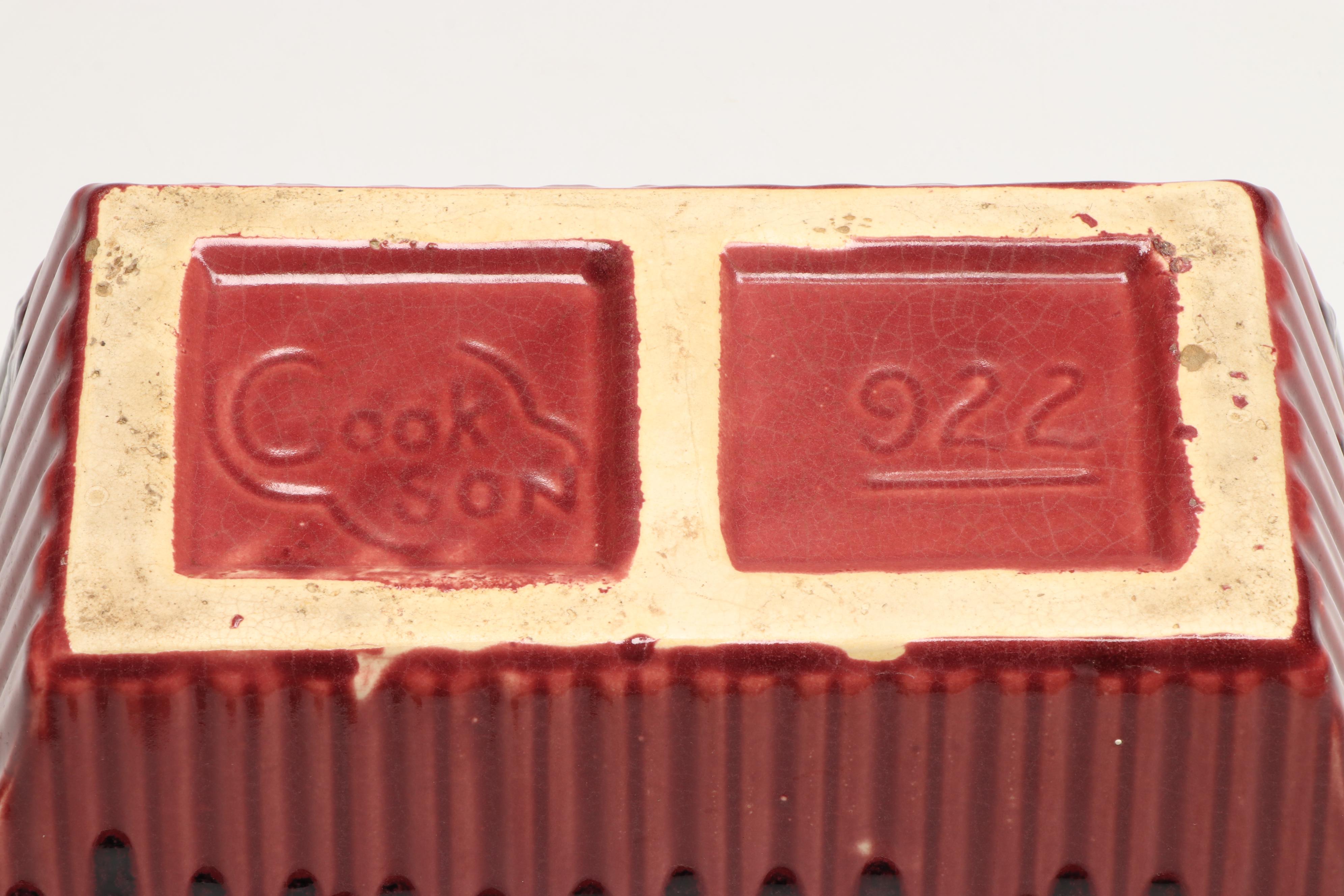 Cookson Ceramic Loaf Pan, Breswick Pitcher, and Other Art Pottery Vase