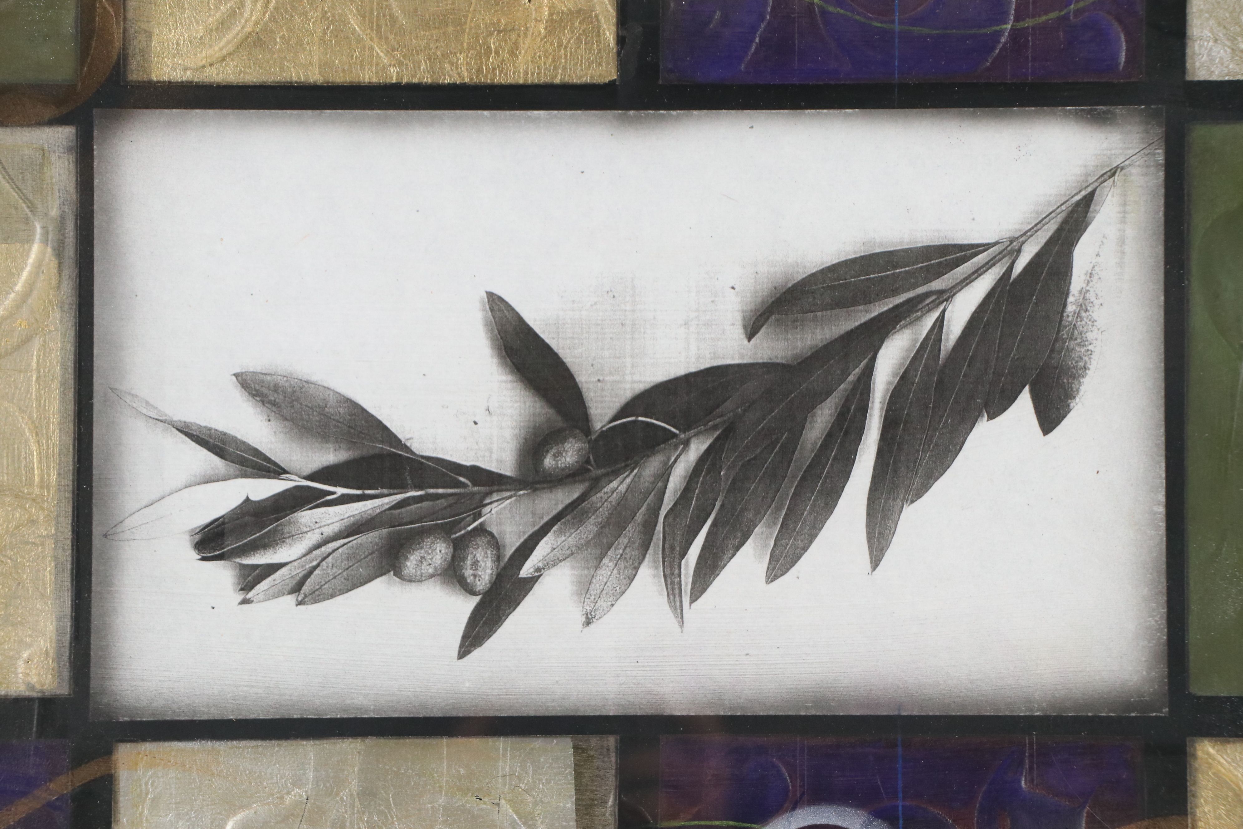 Mixed Media Composition "Niwa #514," 21st Century