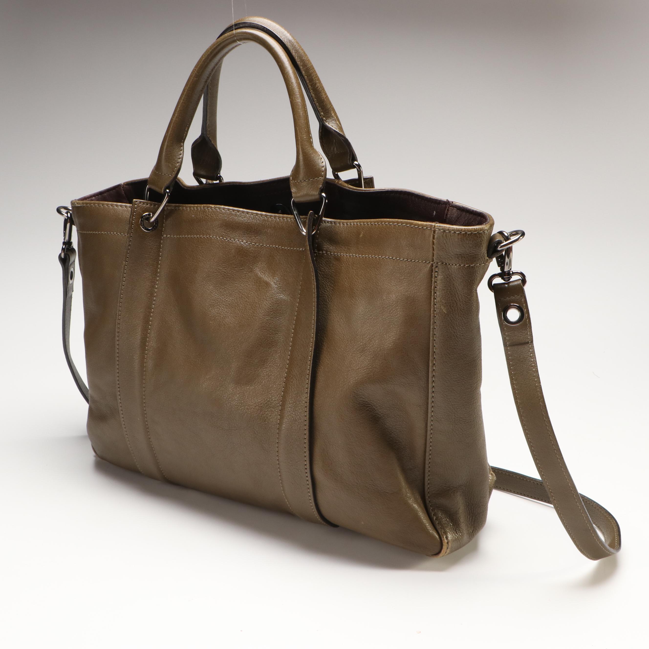 Longchamp 3D S Crossbody Handbag in Khaki Leather