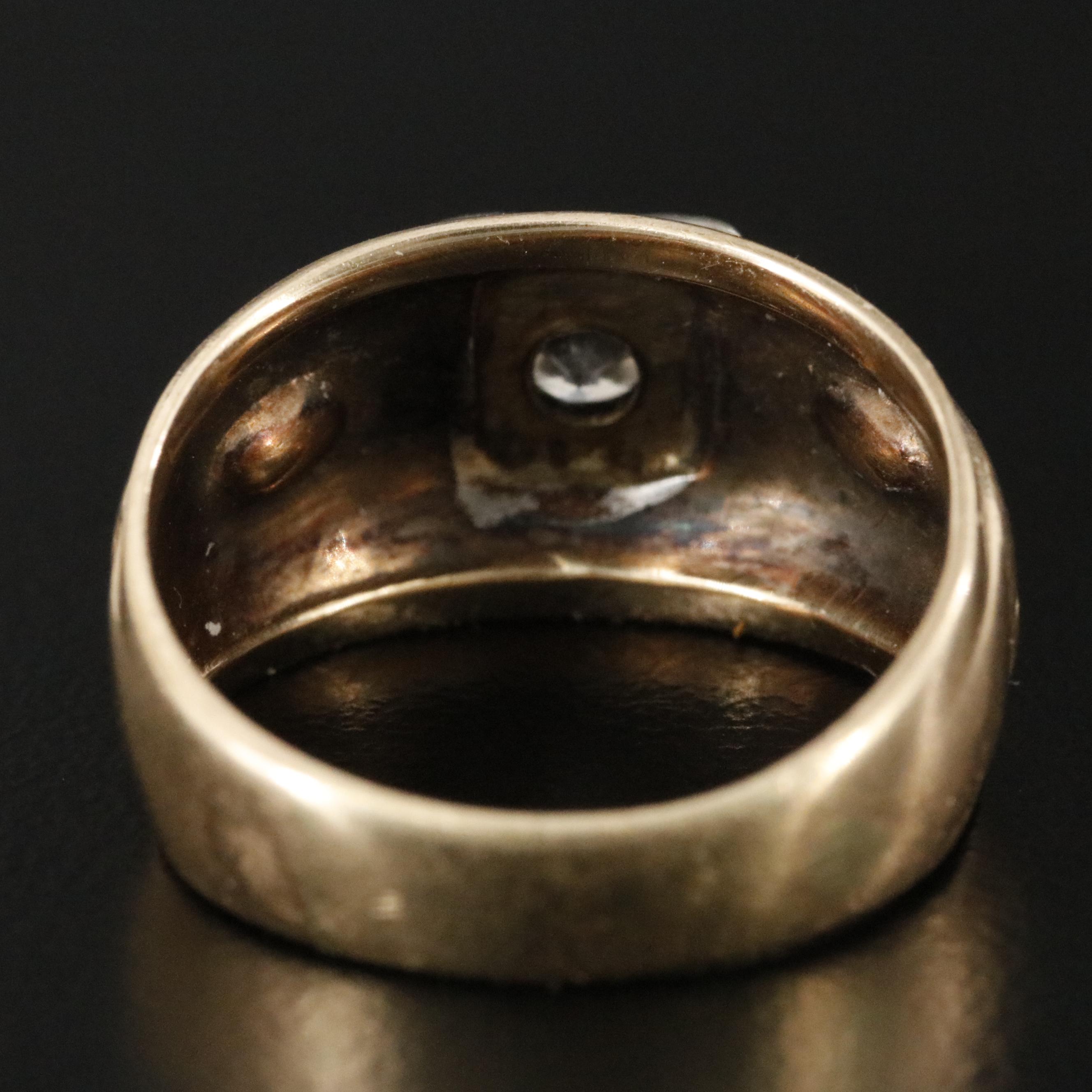 Vintage 10K 0.21 CT Diamond Solitaire Ring