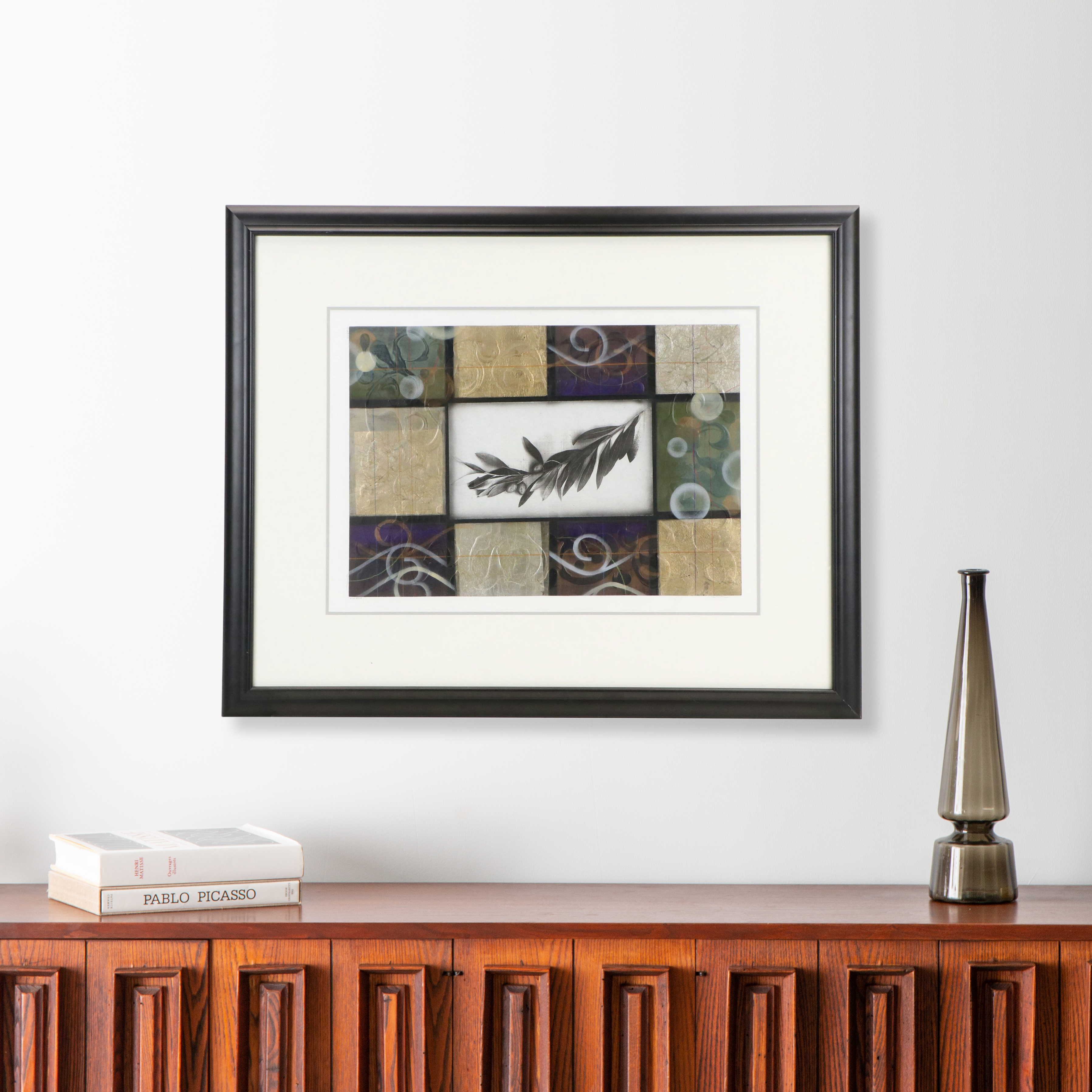 Mixed Media Composition "Niwa #514," 21st Century