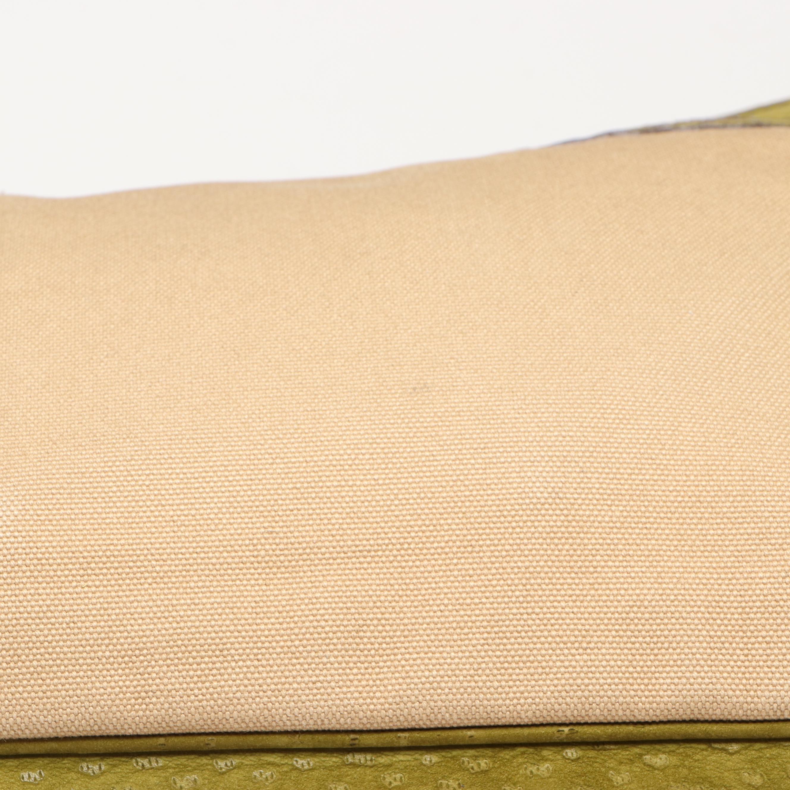 Prada Two Tone Canvas and Leather Handbag