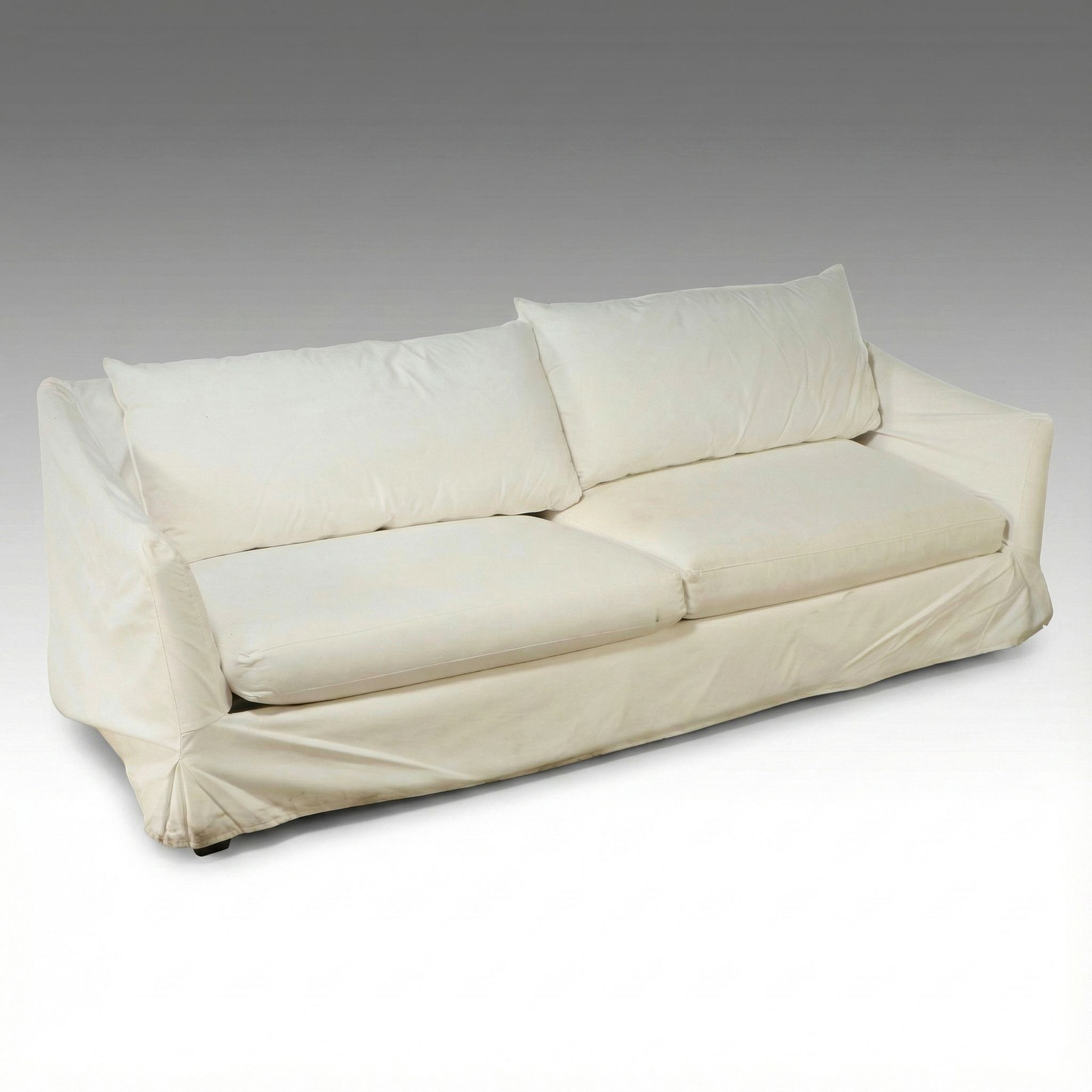 Lee Industries Contemporary Slip Covered Sofa