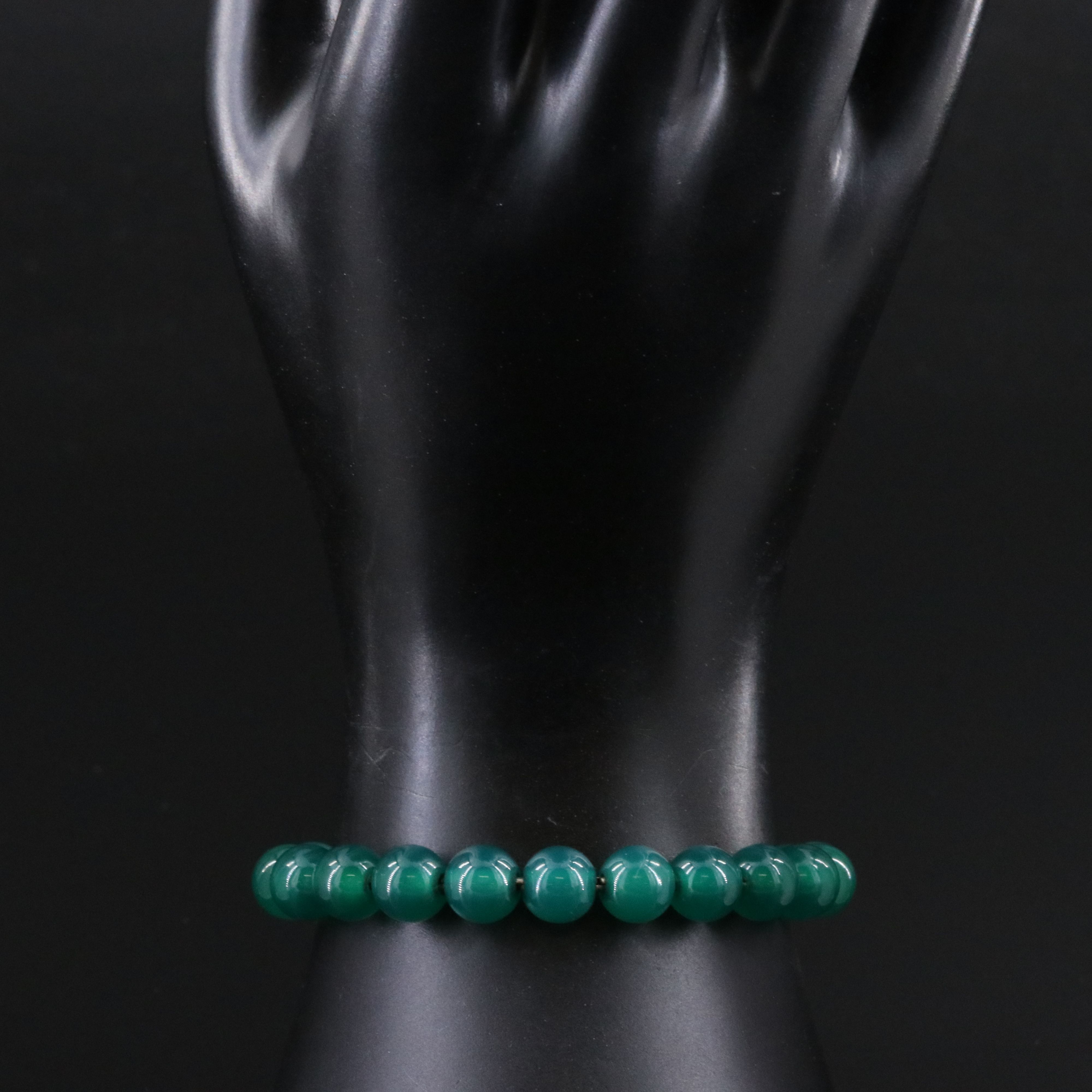 David Yurman Spiritual Beads Sterling and Chalcedony Bracelet