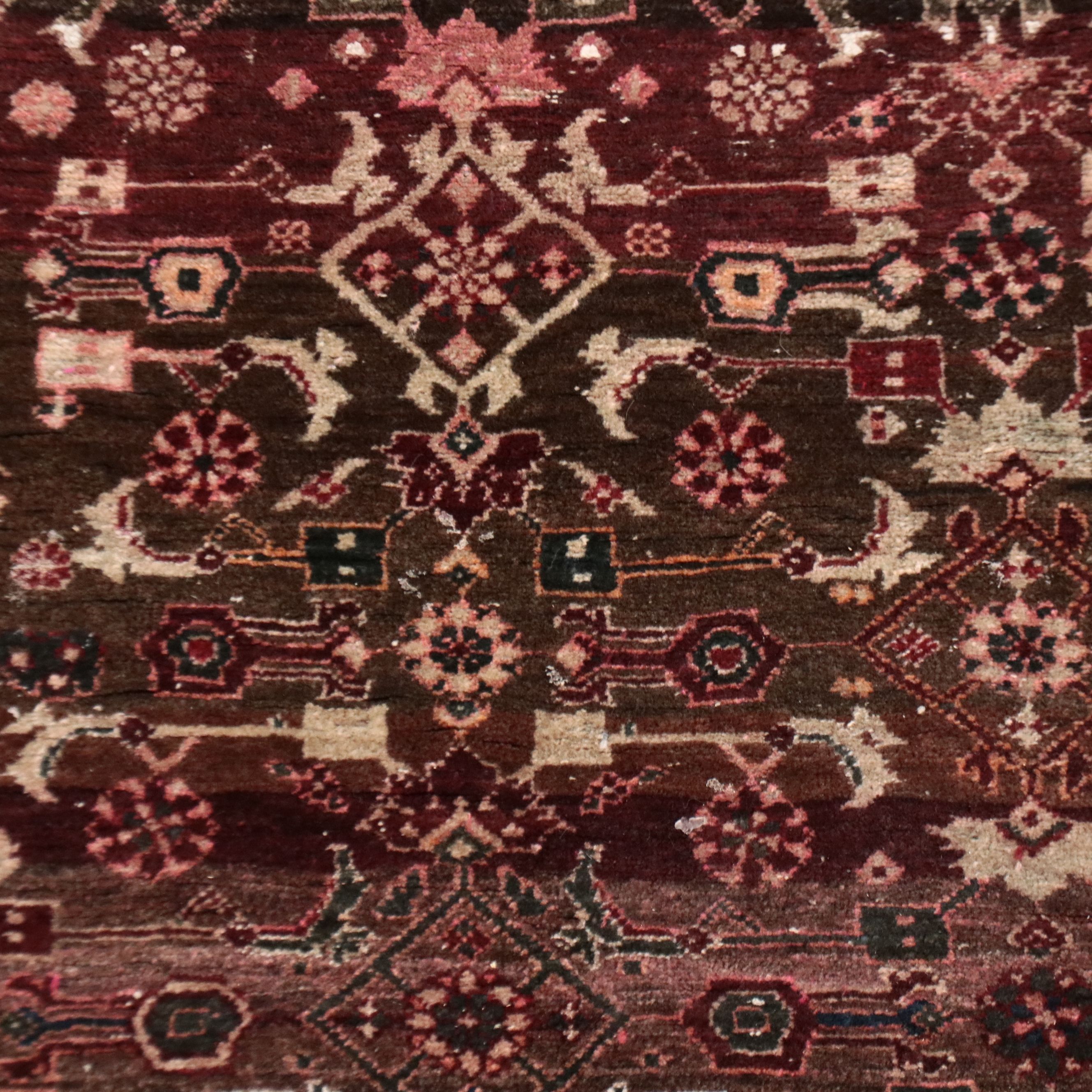 4'2 x 6'10 Hand-Knotted Persian Veramin Style Area Rug