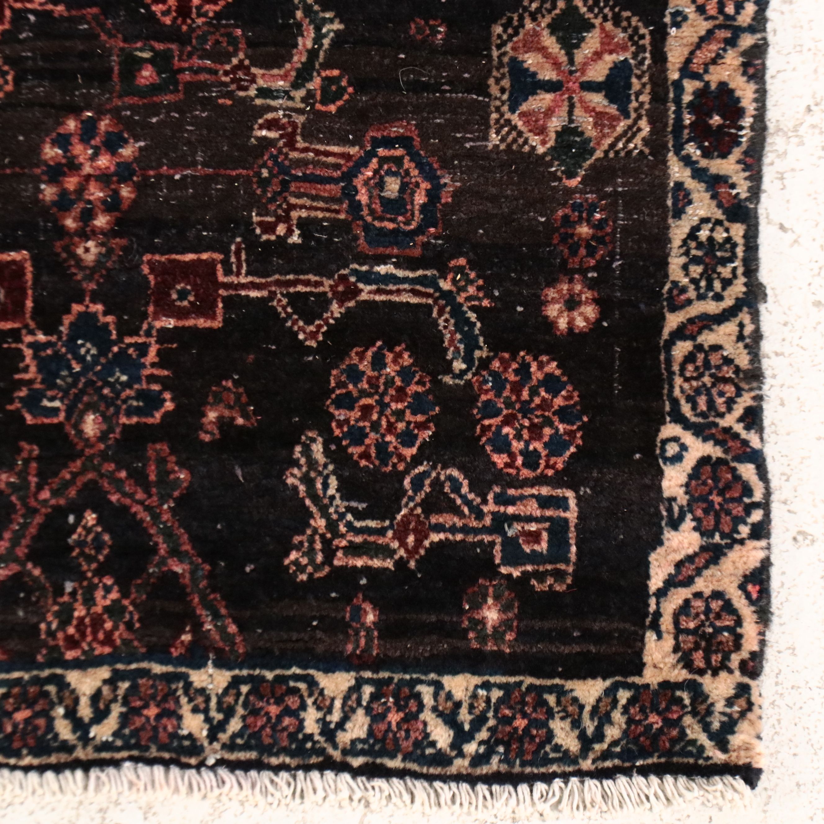 4'2 x 6'10 Hand-Knotted Persian Veramin Style Area Rug