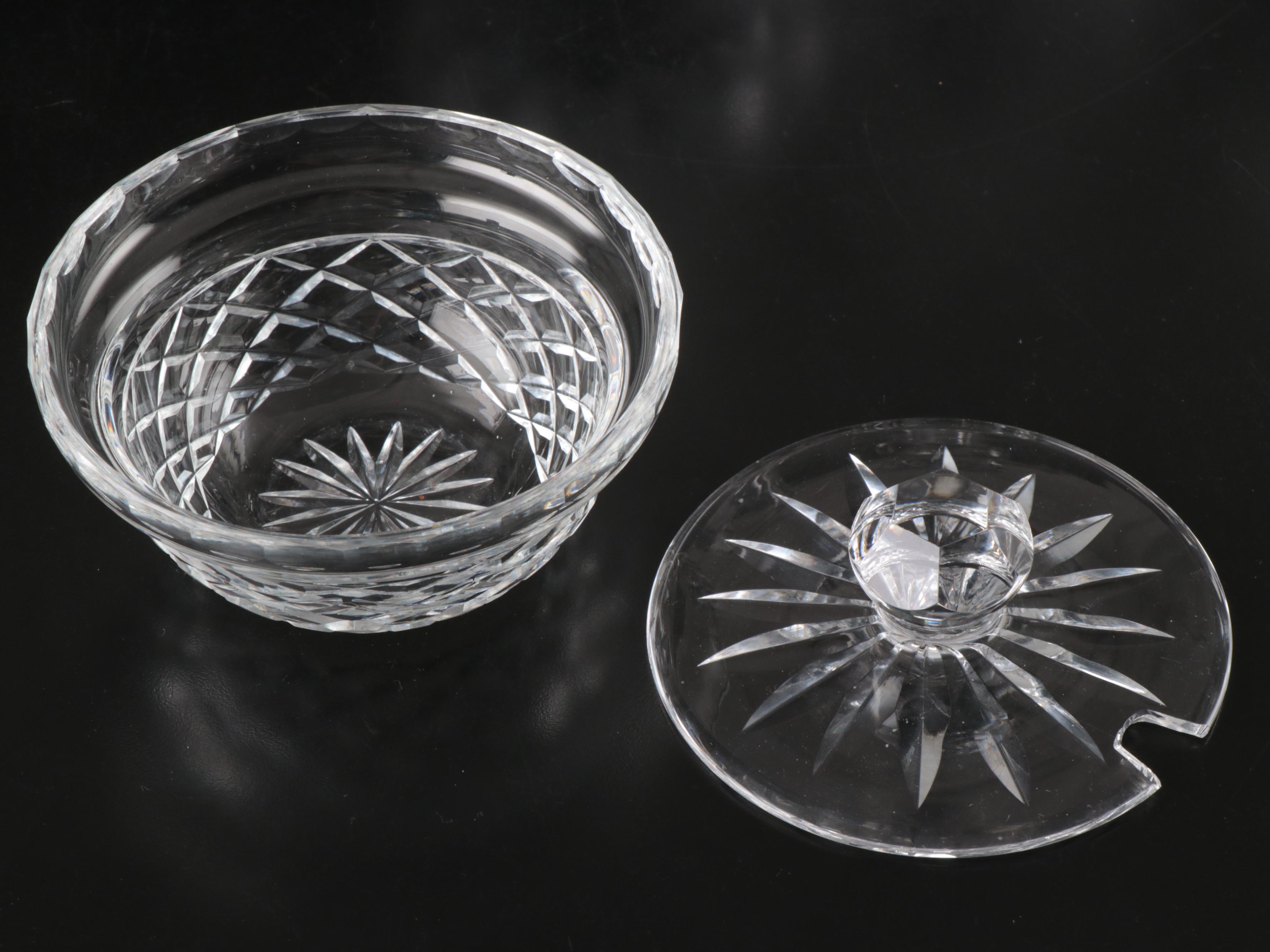 Waterford "Lismore" Crystal Decanter, Compote, and More Table Accessories