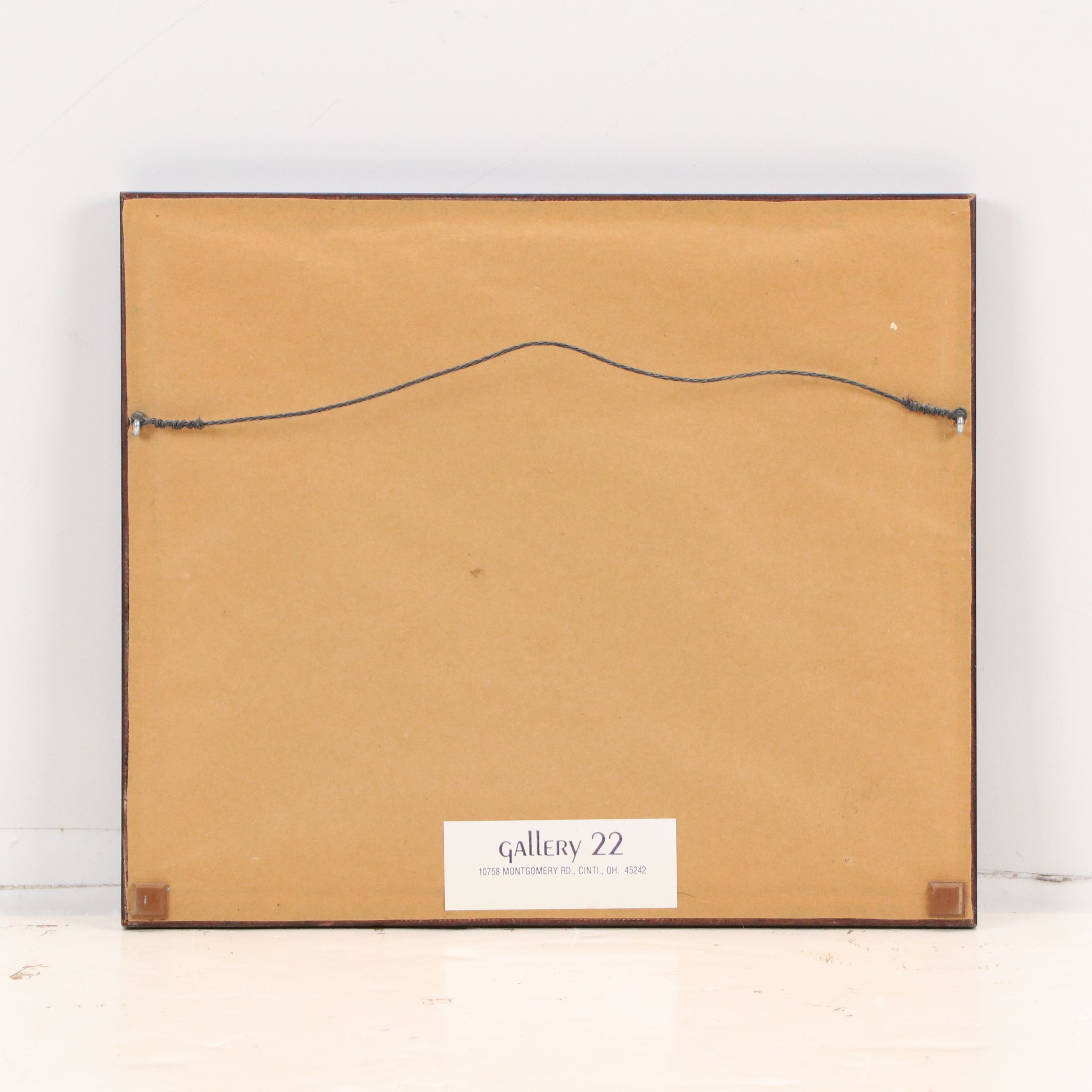 Hand-Colored Lithograph "Hallstadt," Late 19th Century