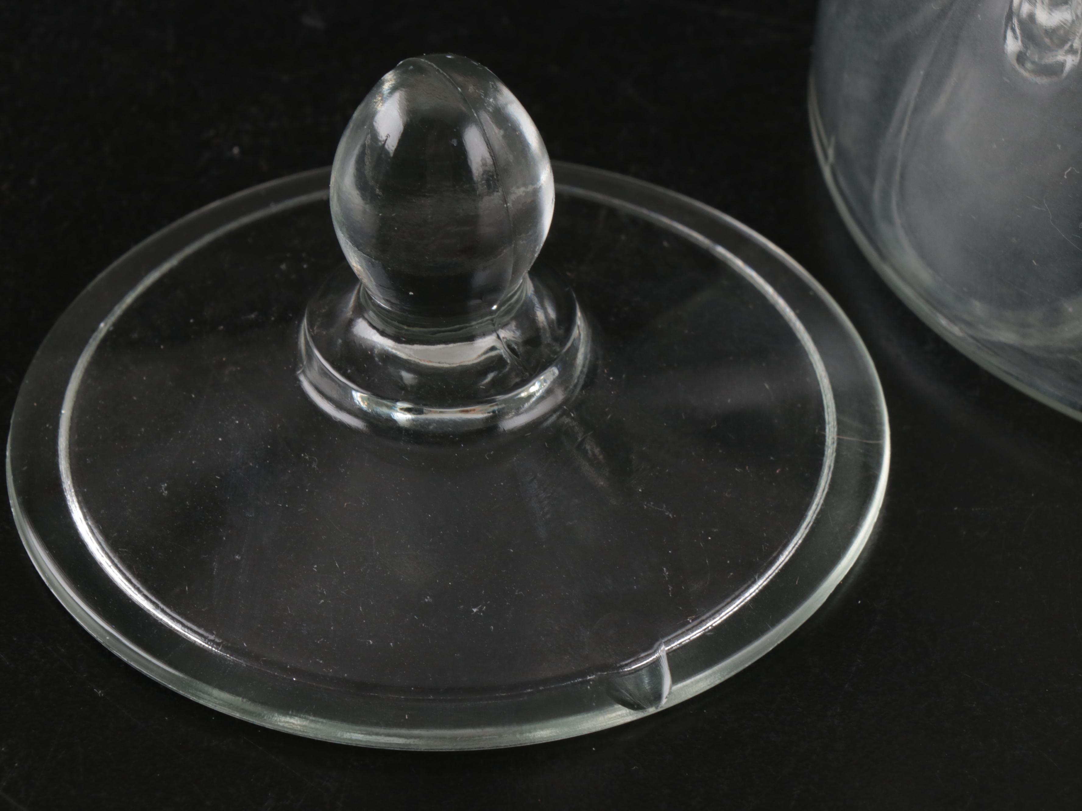 English Silver MFG Co. Silver Plate Tray with Wine Glasses and Pitcher